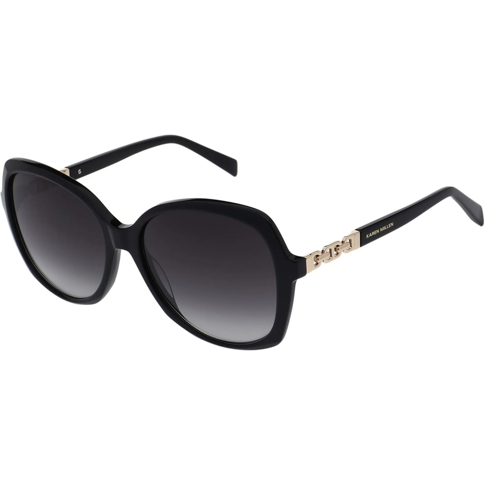 Karen Millen Unisex KM507600158 Sunglasses Black - Image 2