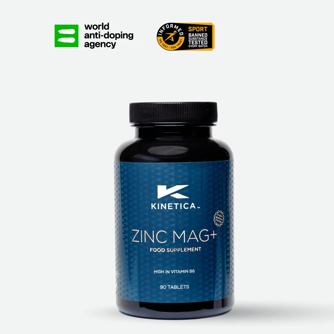 Kinetica Zinc Magnesium - 90 Tablets - Unflavoured - Image 7
