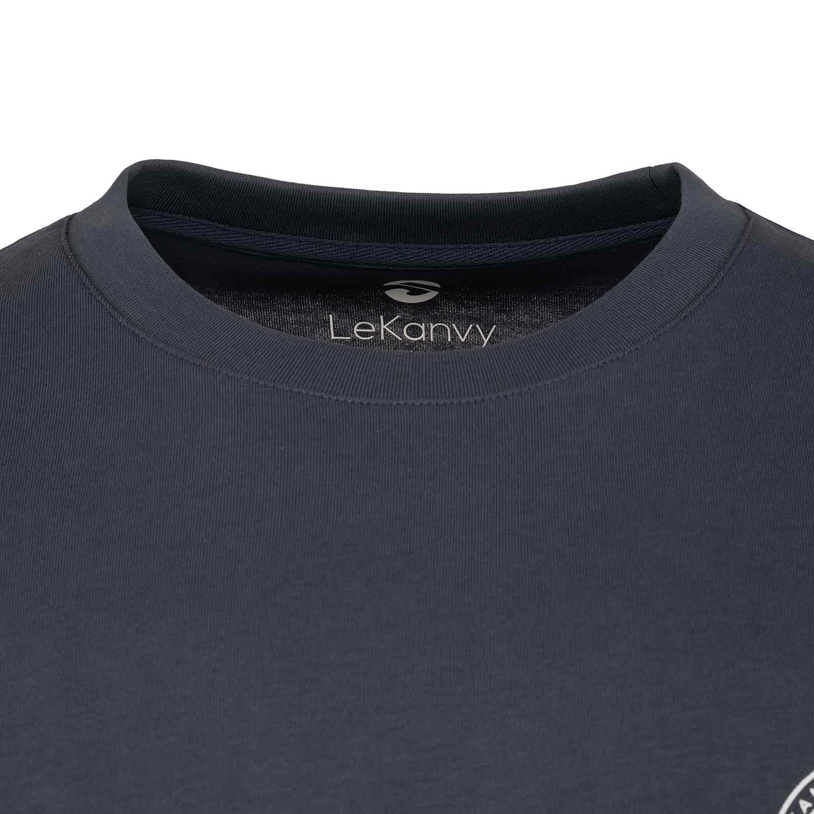 LeKanvy Coast T-Shirt - Light Navy - Image 5