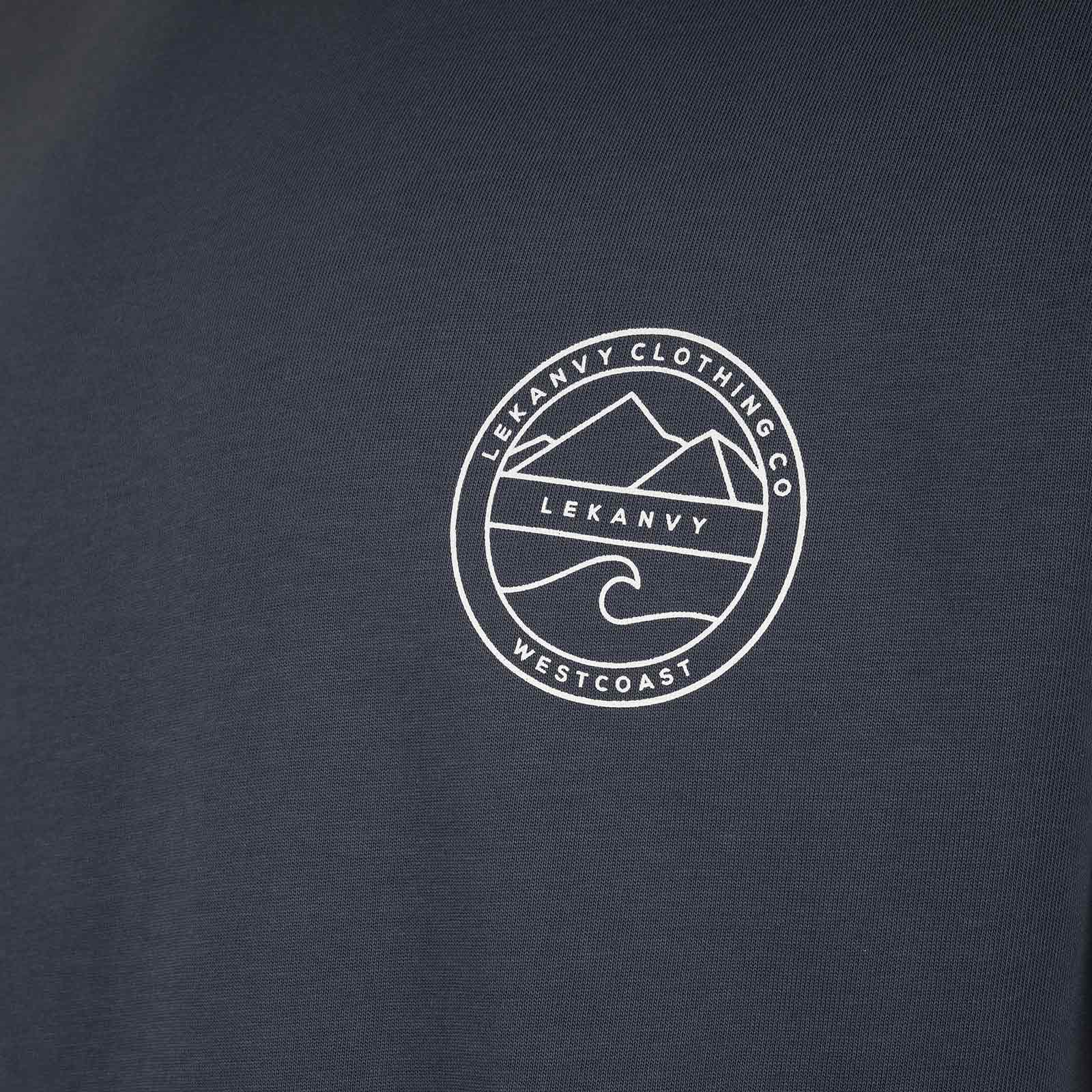LeKanvy Coast T-Shirt - Light Navy - Image 6