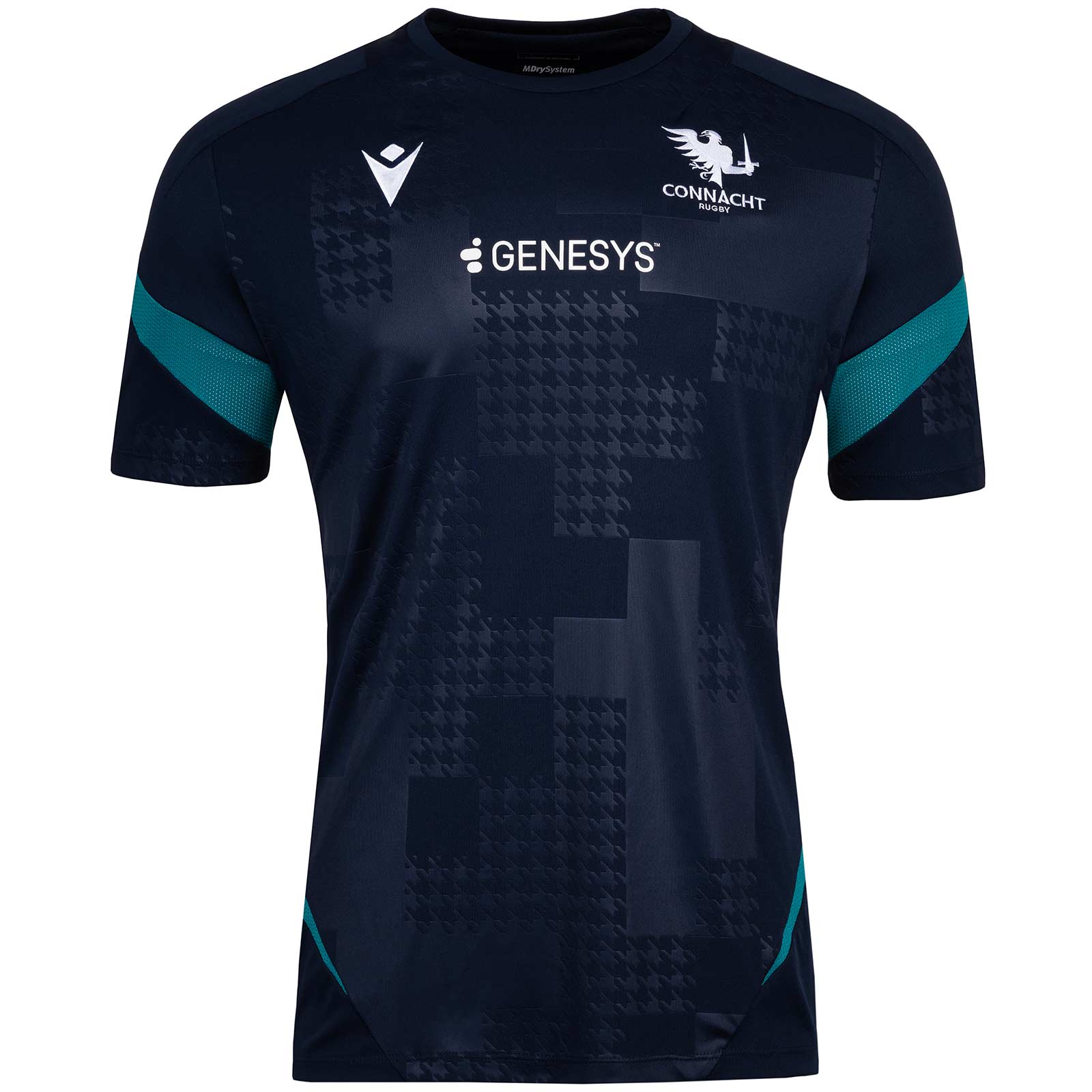 Macron Connacht Rugby 2025/26 Kids Short Sleeved Training T-Shirt