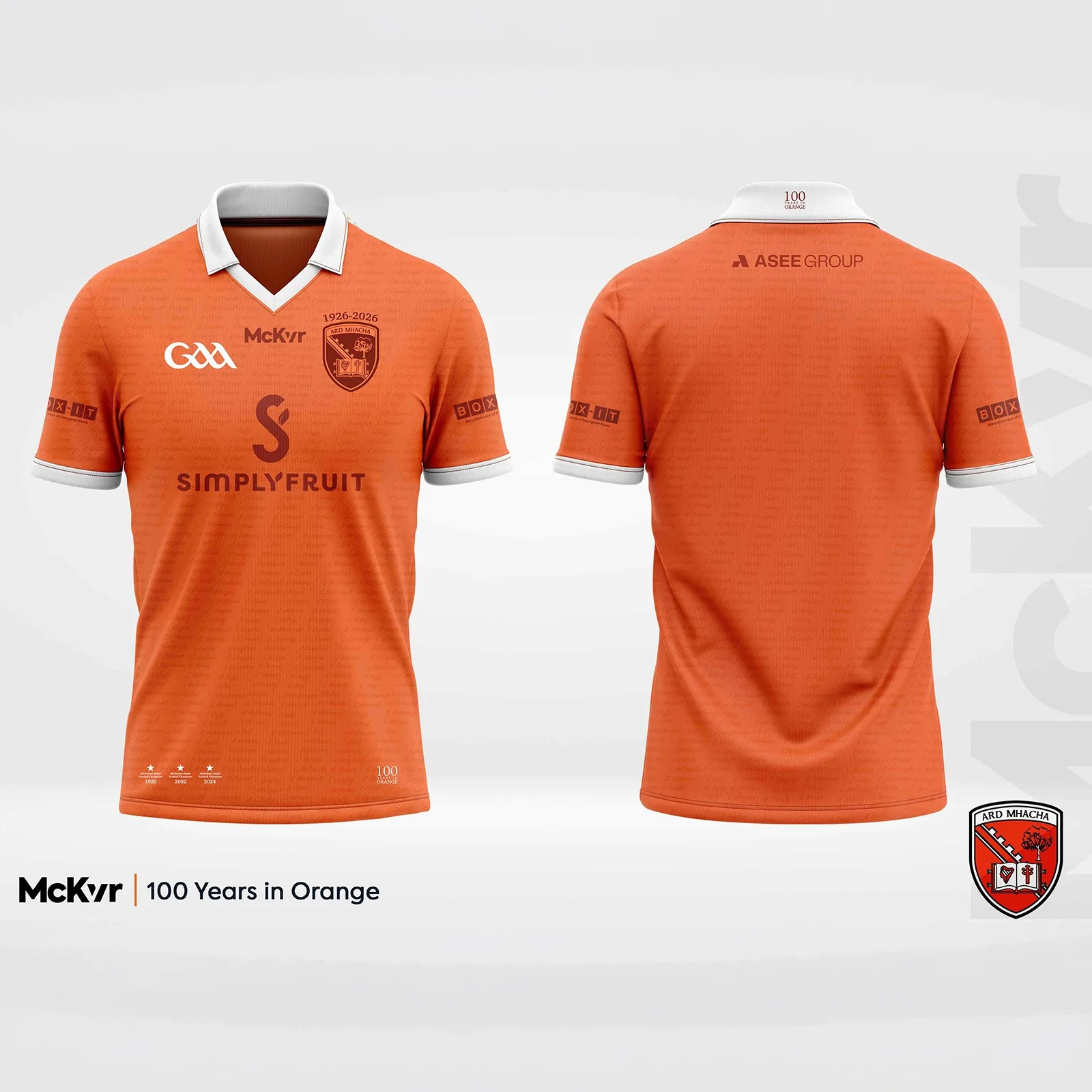 McKeever Armagh GAA Commemorative 100 Year Anniversary Kids Jersey - Image 3