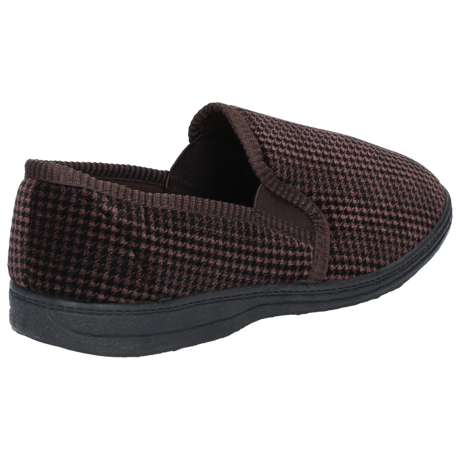 Mirak Mens Highbury Twin Gusset Slipper Brown - Image 3