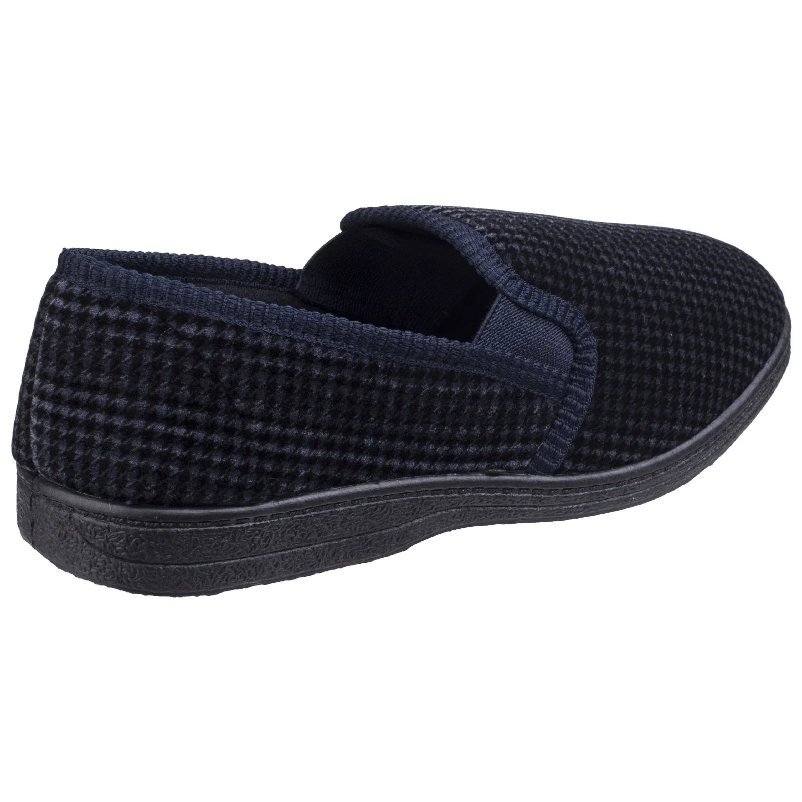 Mirak Mens Highbury Twin Gusset Slipper Navy - Image 3