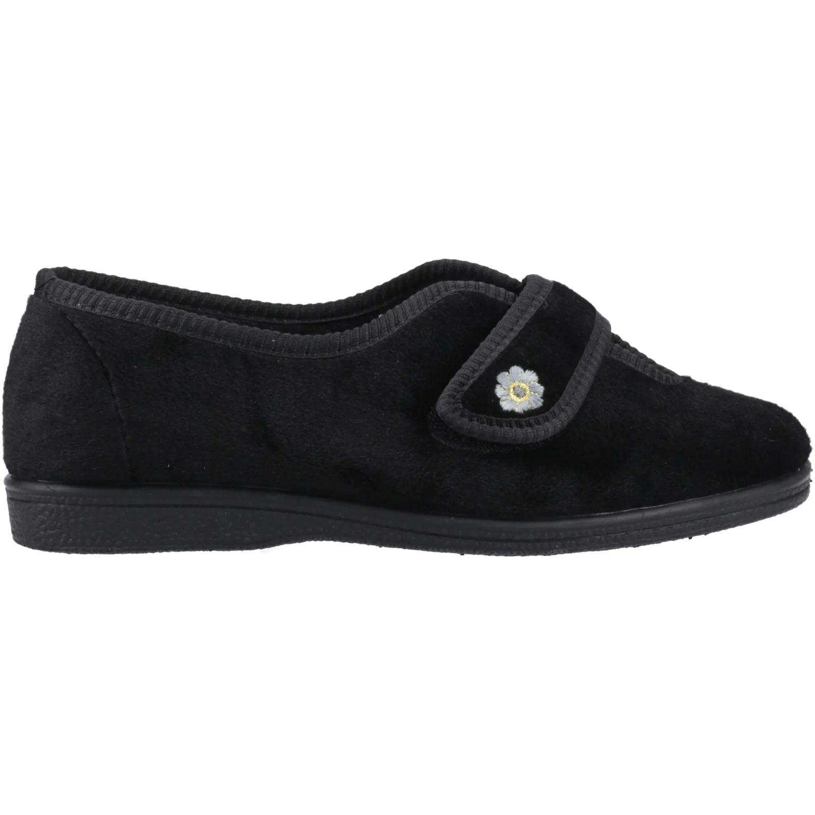 Mirak Womens Andrea Touch Fastening Slipper Black