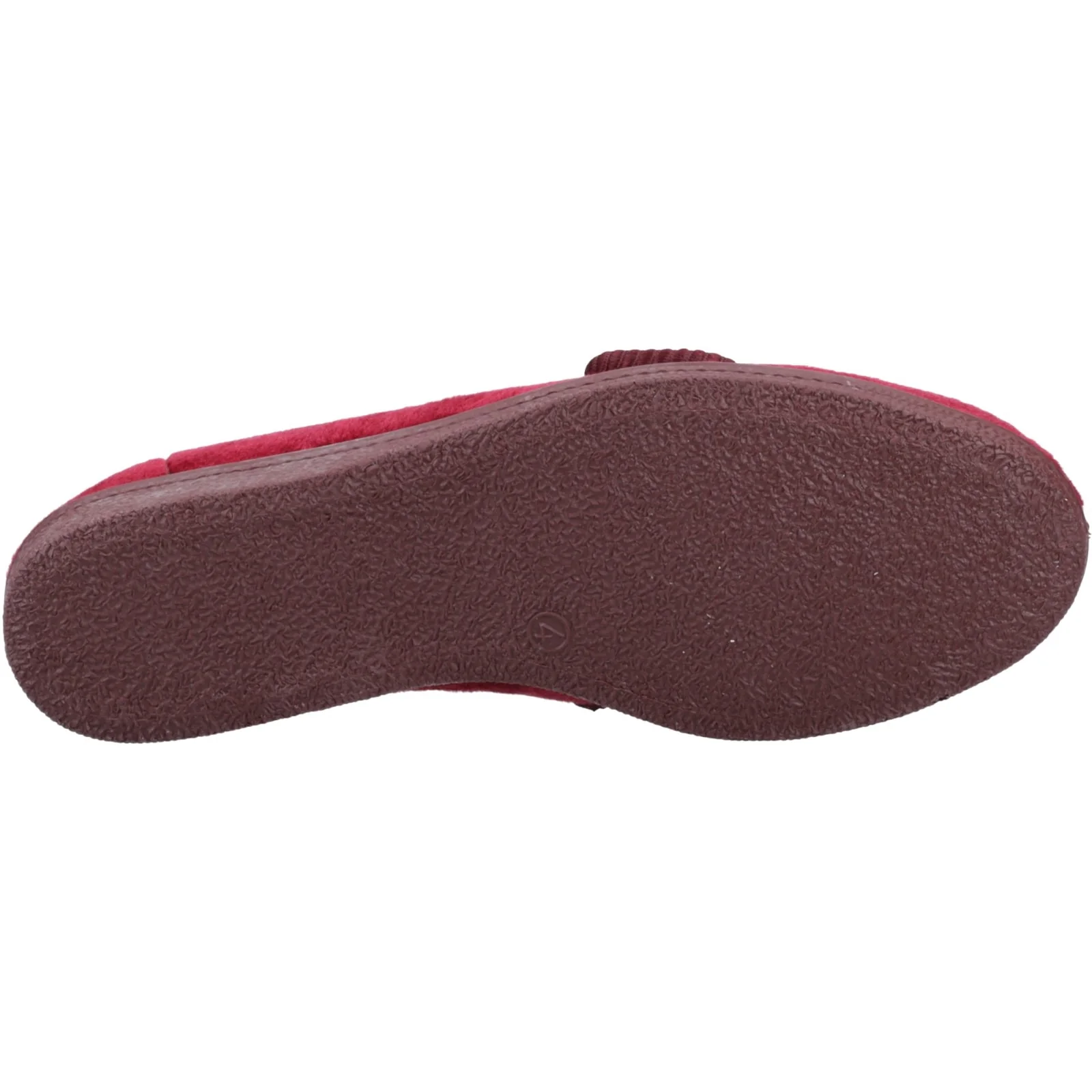 Mirak Womens Andrea Touch Fastening Slipper Wine - Image 3