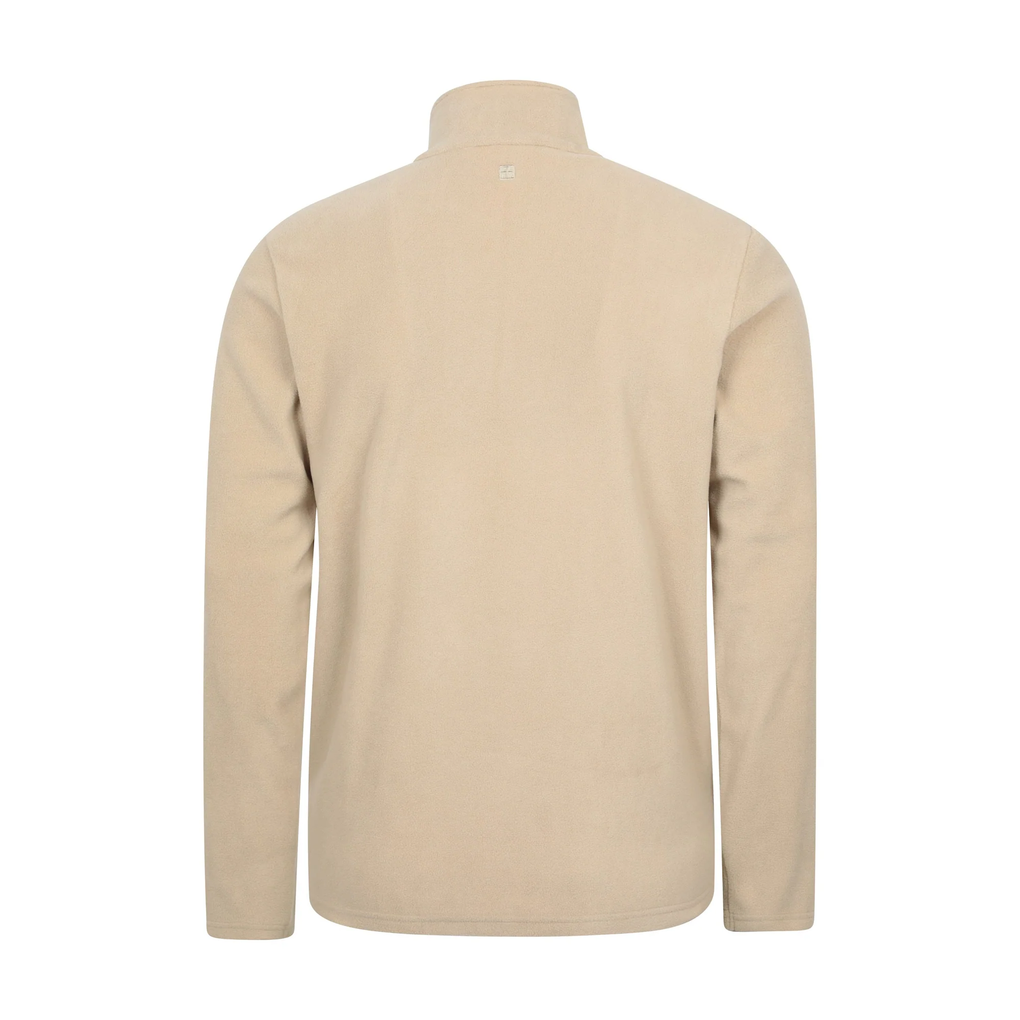 Mountain Warehouse Mens Camber II Camo Half Zip Fleece Top Off White - Image 2