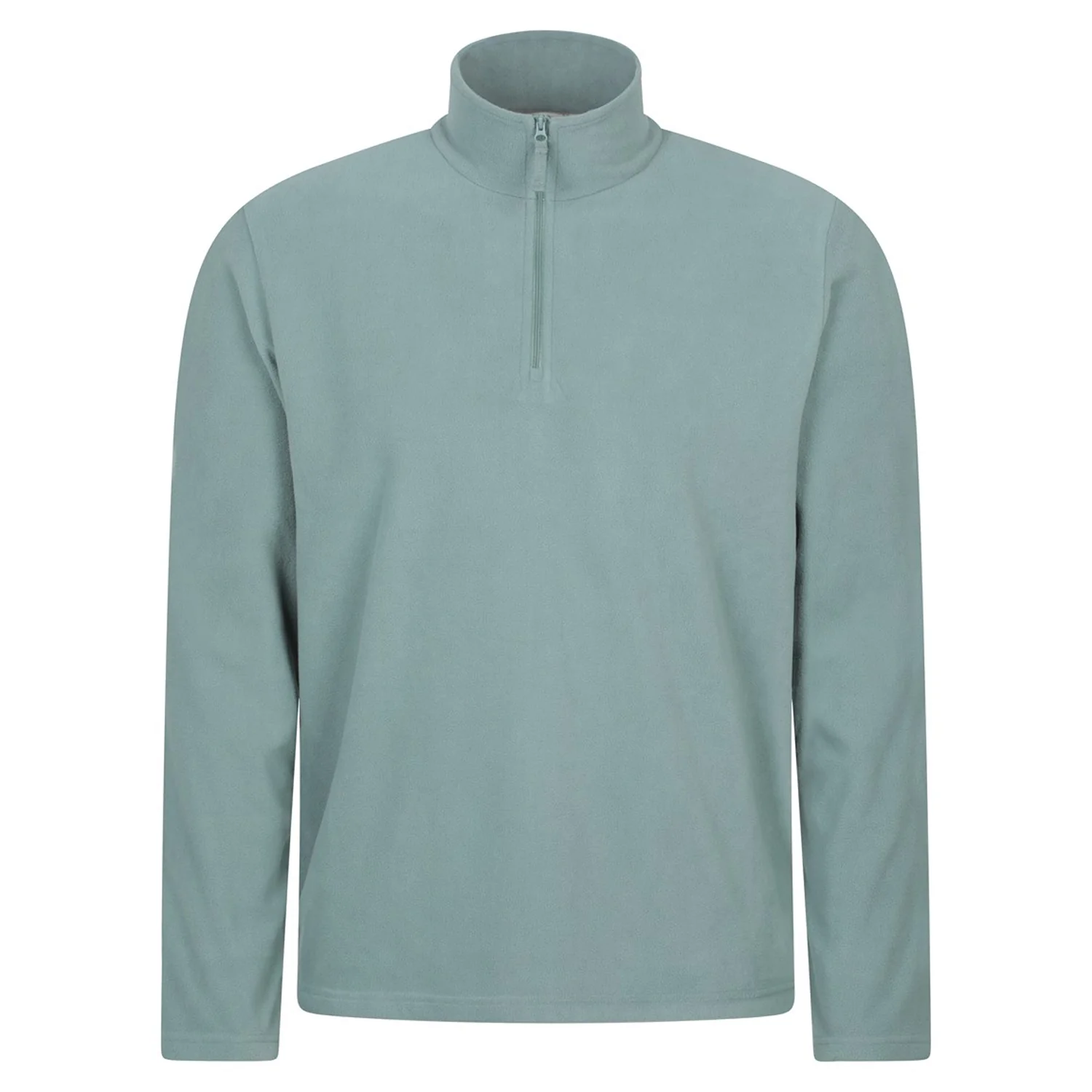 Mountain Warehouse Mens Camber II Half Zip Fleece Pale Green