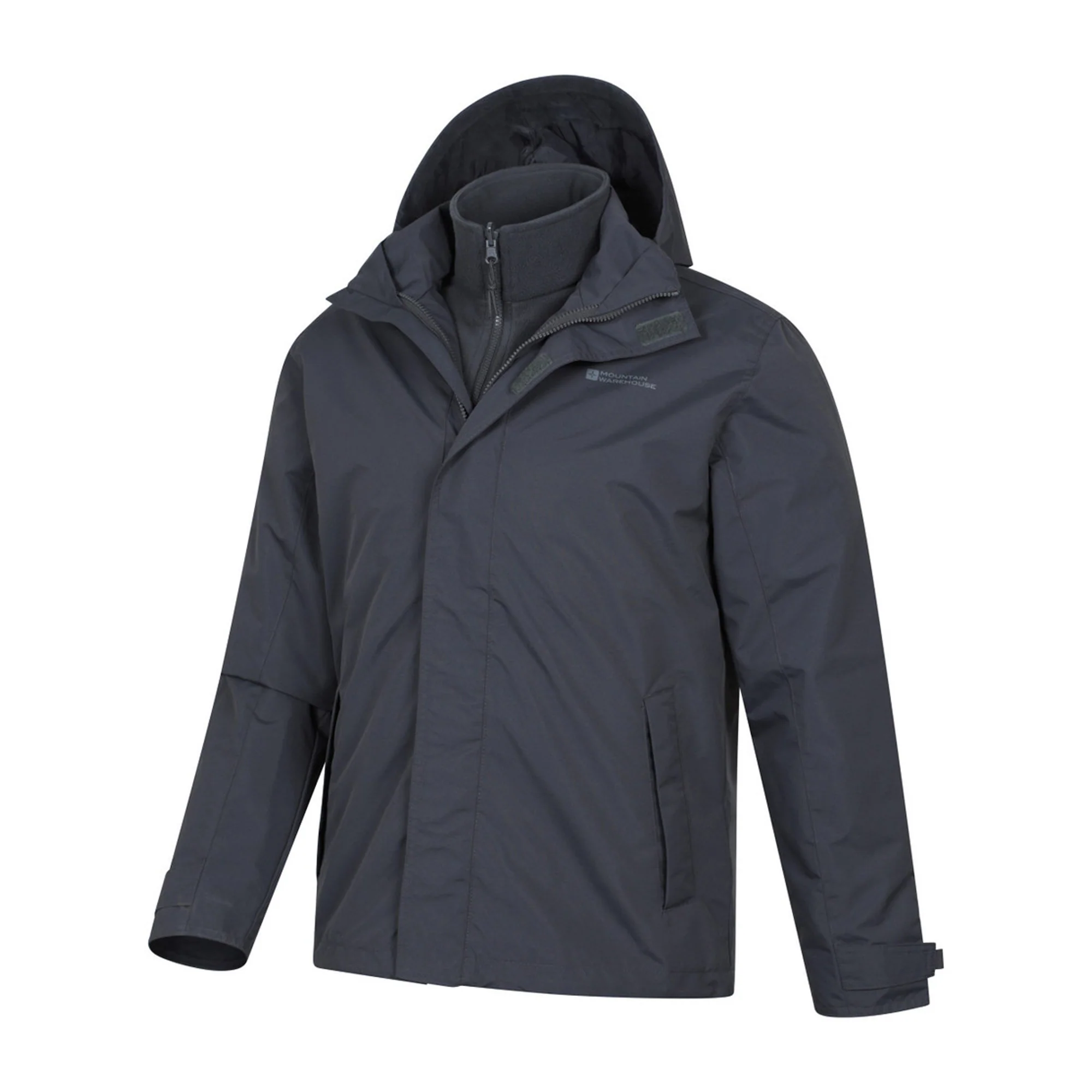 Mountain Warehouse Mens Fell II 3 in 1 Jacket Grey - Image 3