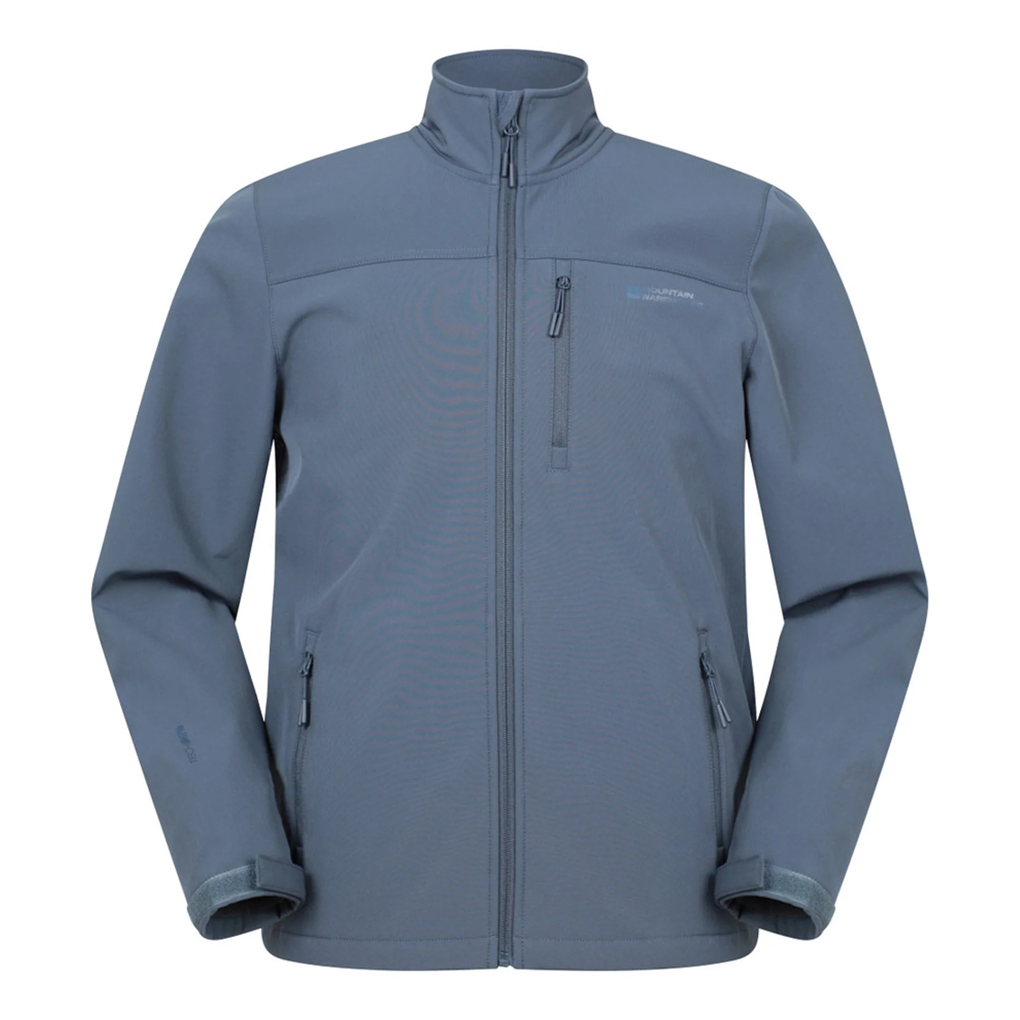 Mountain Warehouse Mens Grasmere Water Resistant Soft Shell Jacket Blue