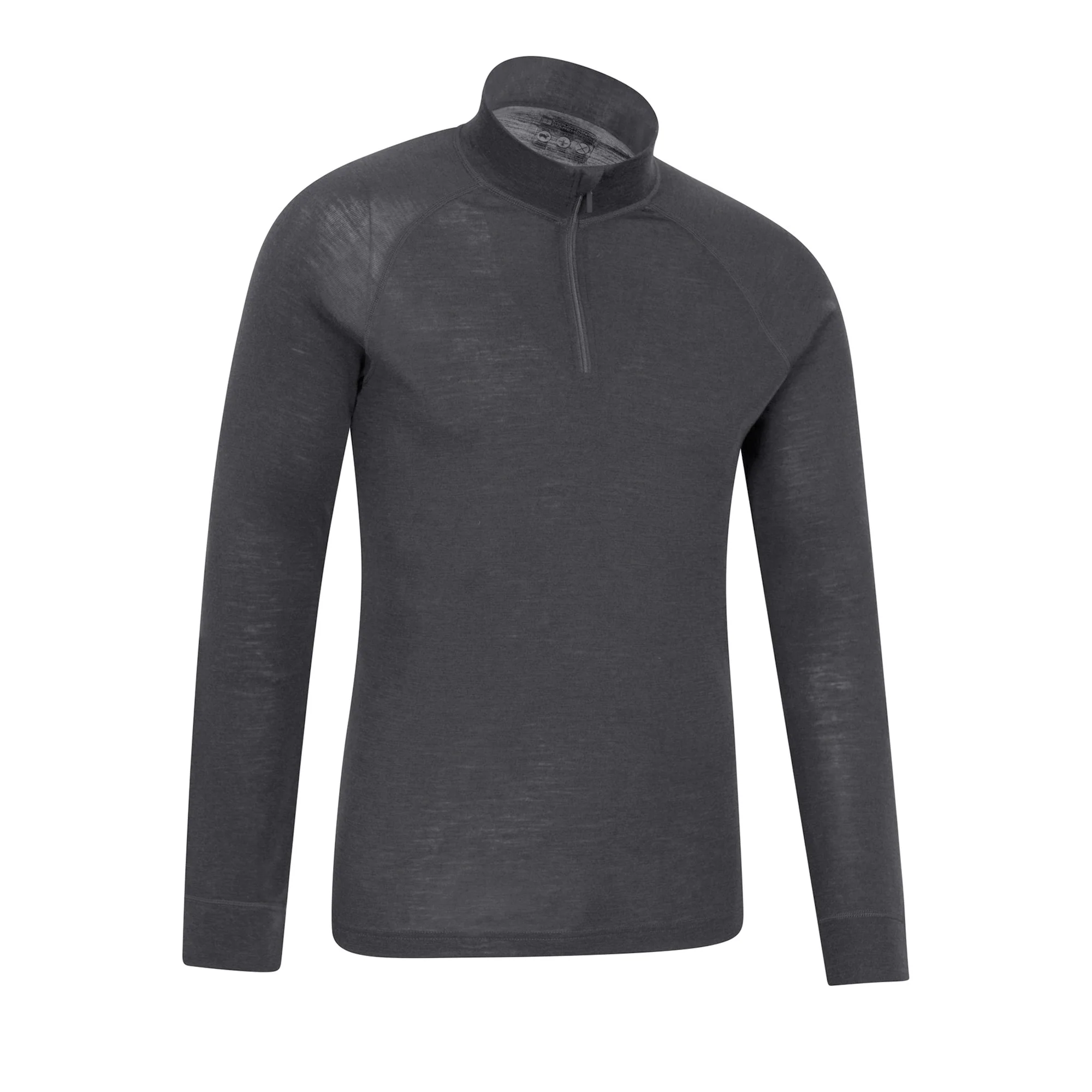 Mountain Warehouse Mens Merino II Base Layer Top Grey - Image 3