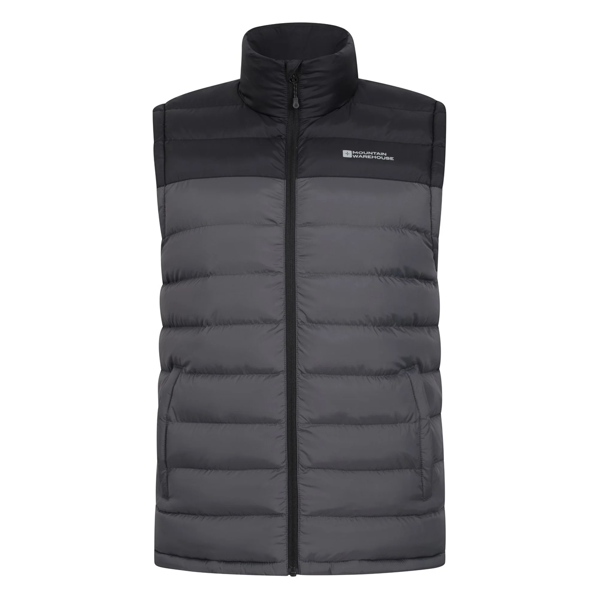 Mountain Warehouse Mens Seasons II Padded Gilet Dark Grey