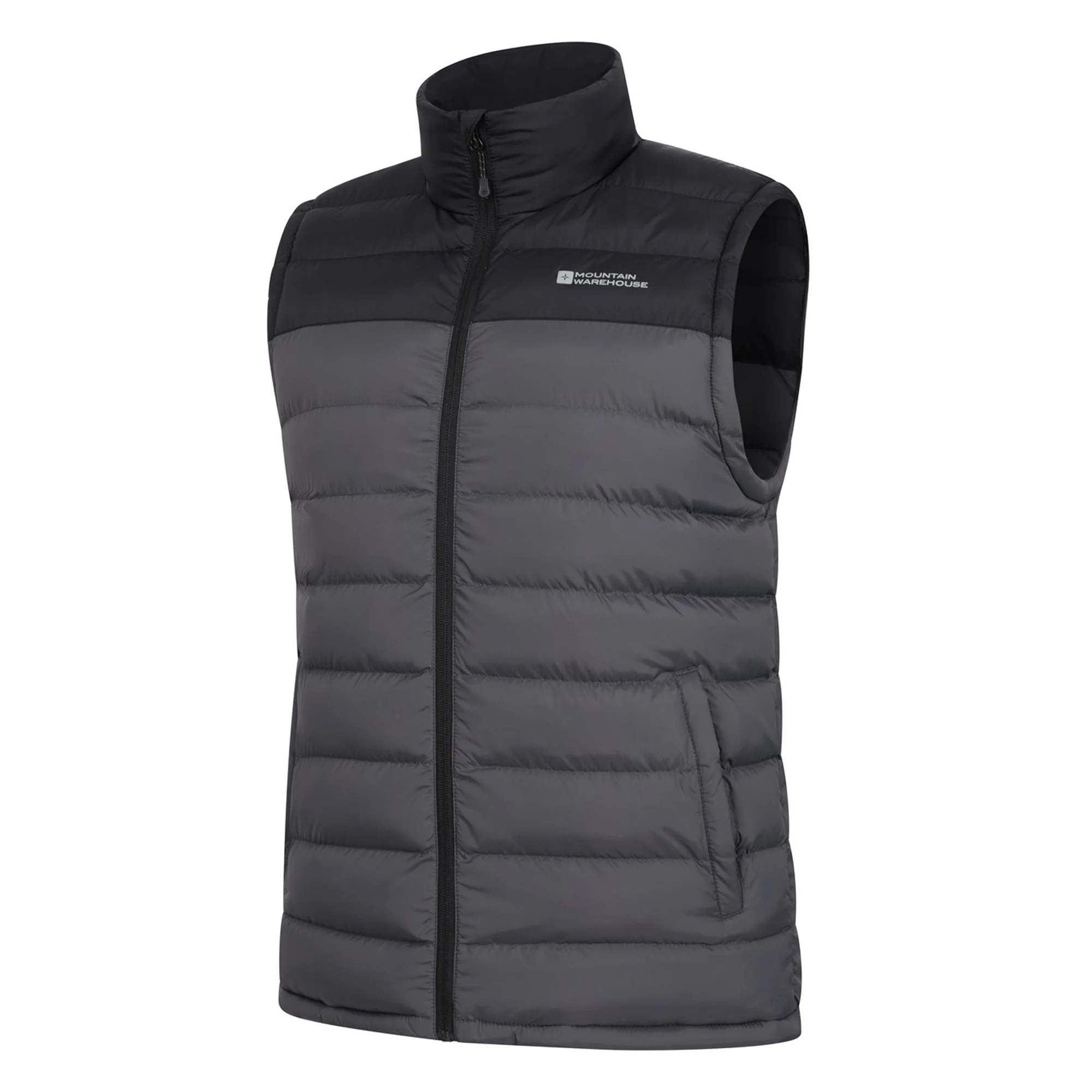 Mountain Warehouse Mens Seasons II Padded Gilet Dark Grey - Image 3