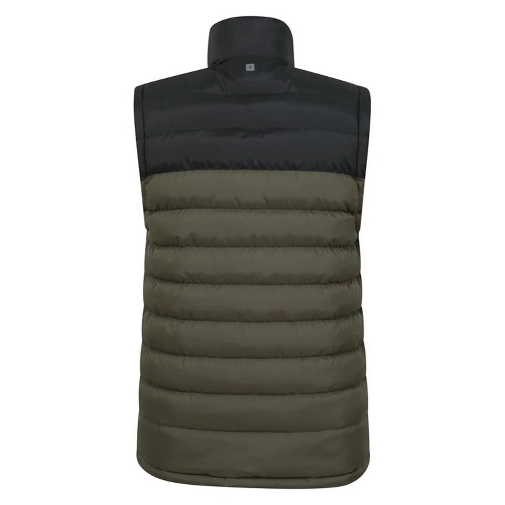 Mountain Warehouse Mens Seasons II Padded Gilet Khaki Green - Image 2
