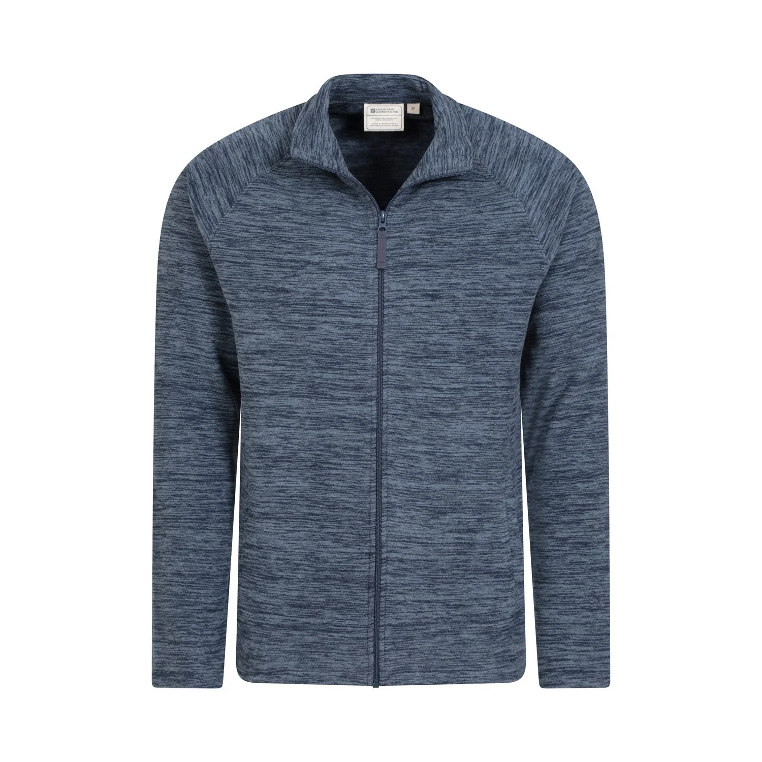 Mountain Warehouse Mens Snowdon II Full Zip Fleece Jacket Blue - Image 2