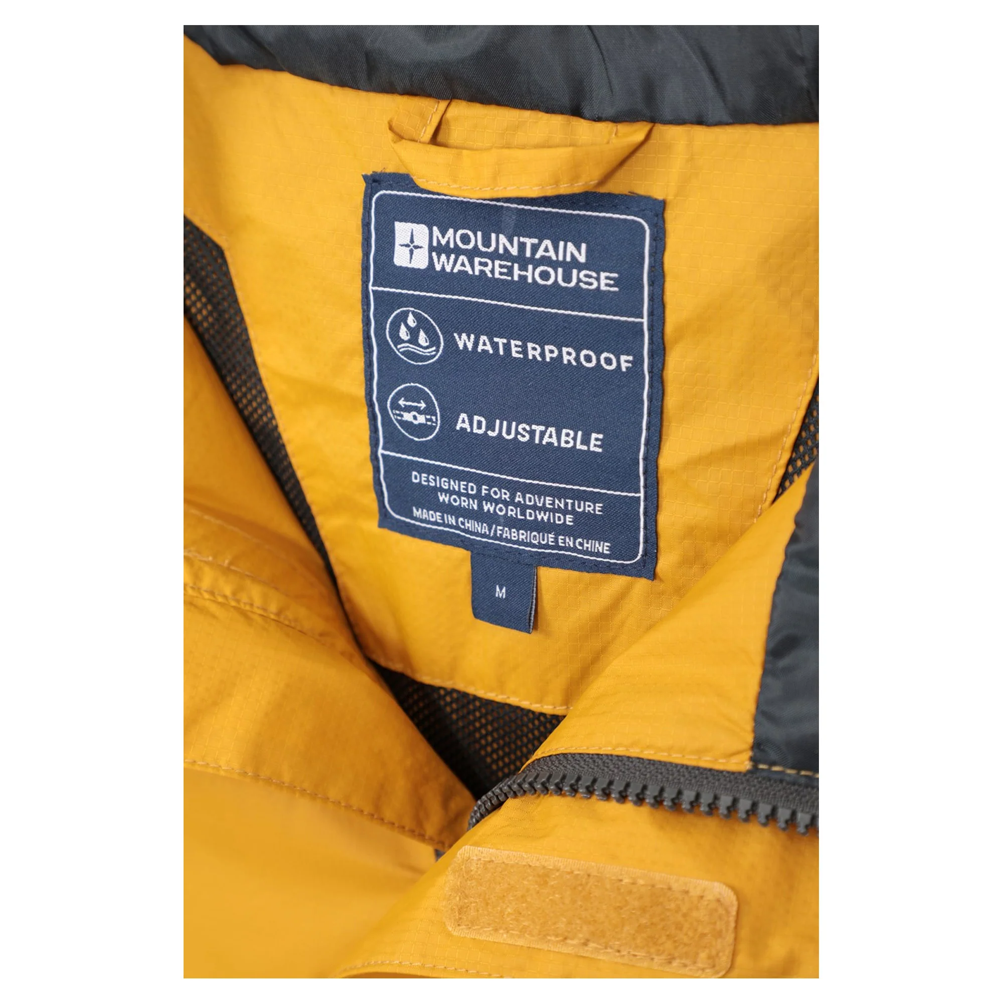Mountain Warehouse Mens Torrent Waterproof Jacket Yellow - Image 3