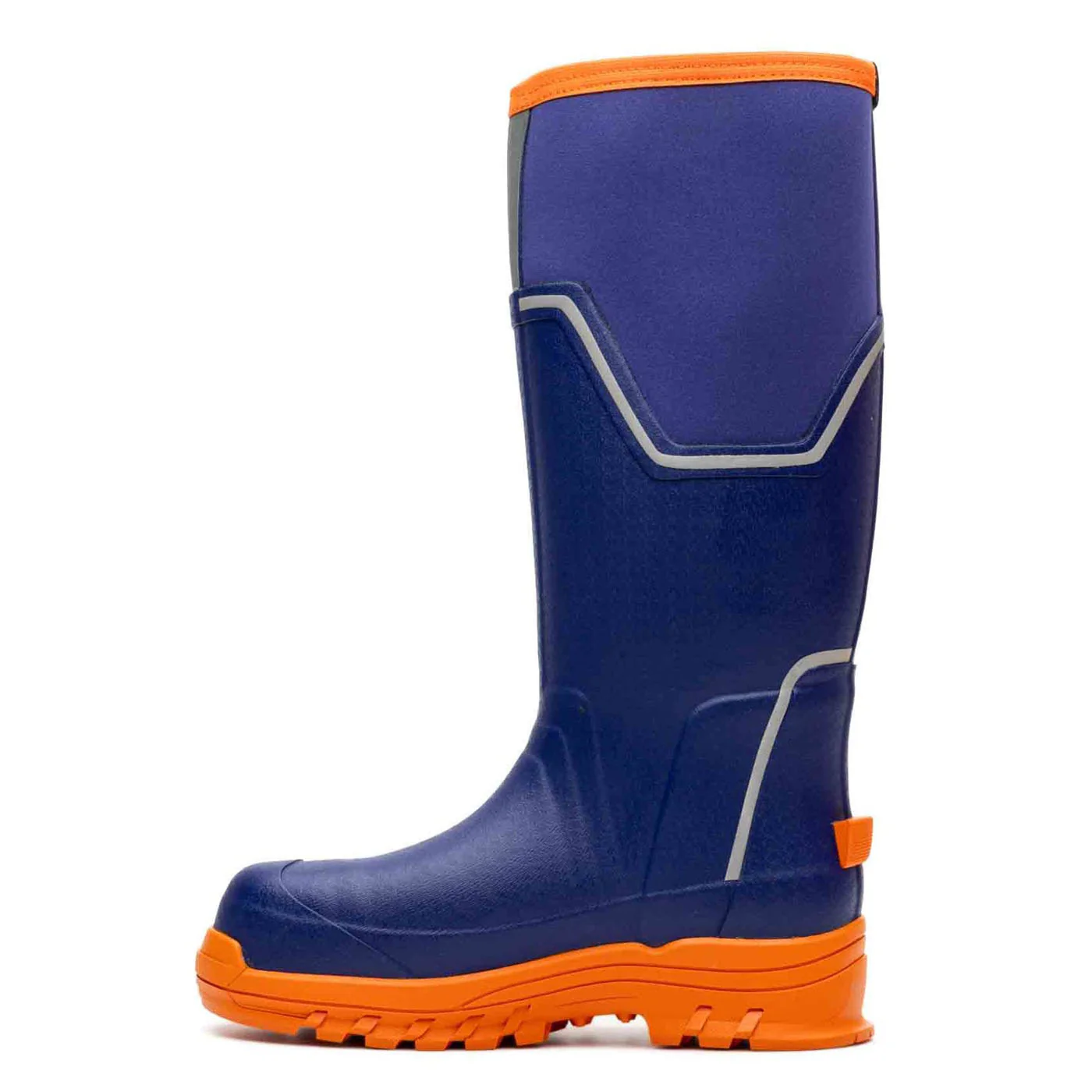 Muck Boots Womens Grit S5 Safety Wellington Blue/Orange - Image 2