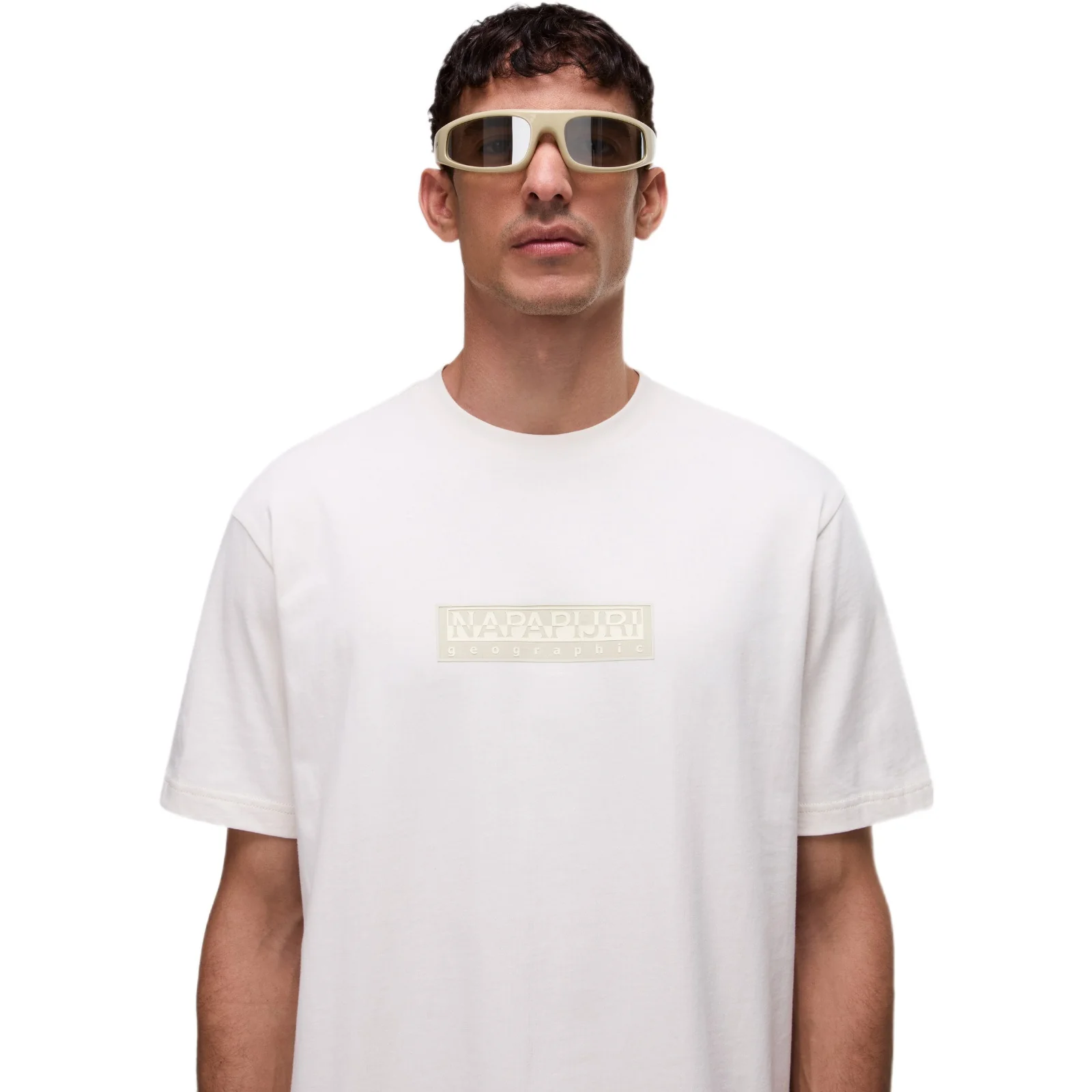 Napapijri Mens B-Box Logo T-Shirt White - Image 5
