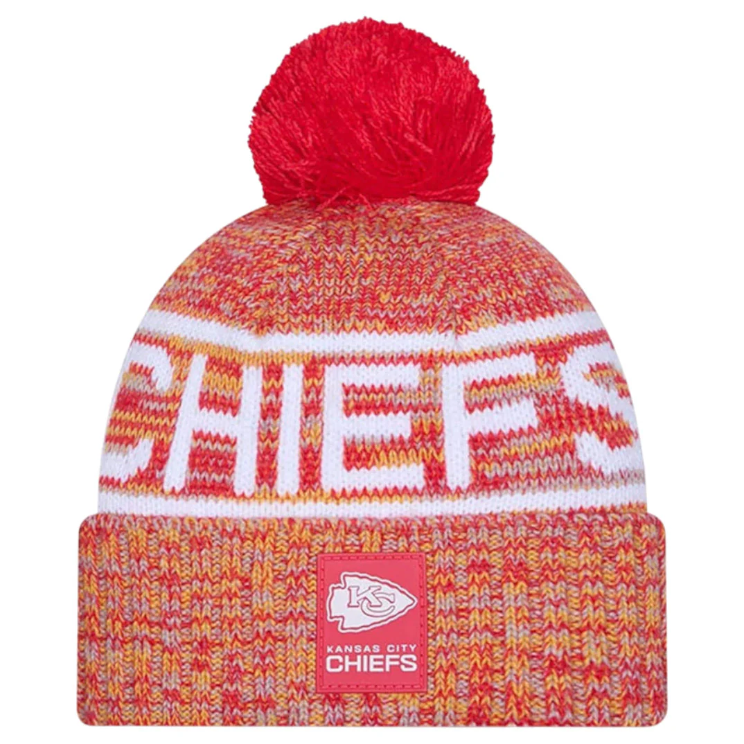 New Era NFL 2025 Chiefs Sideline Bobble Hat