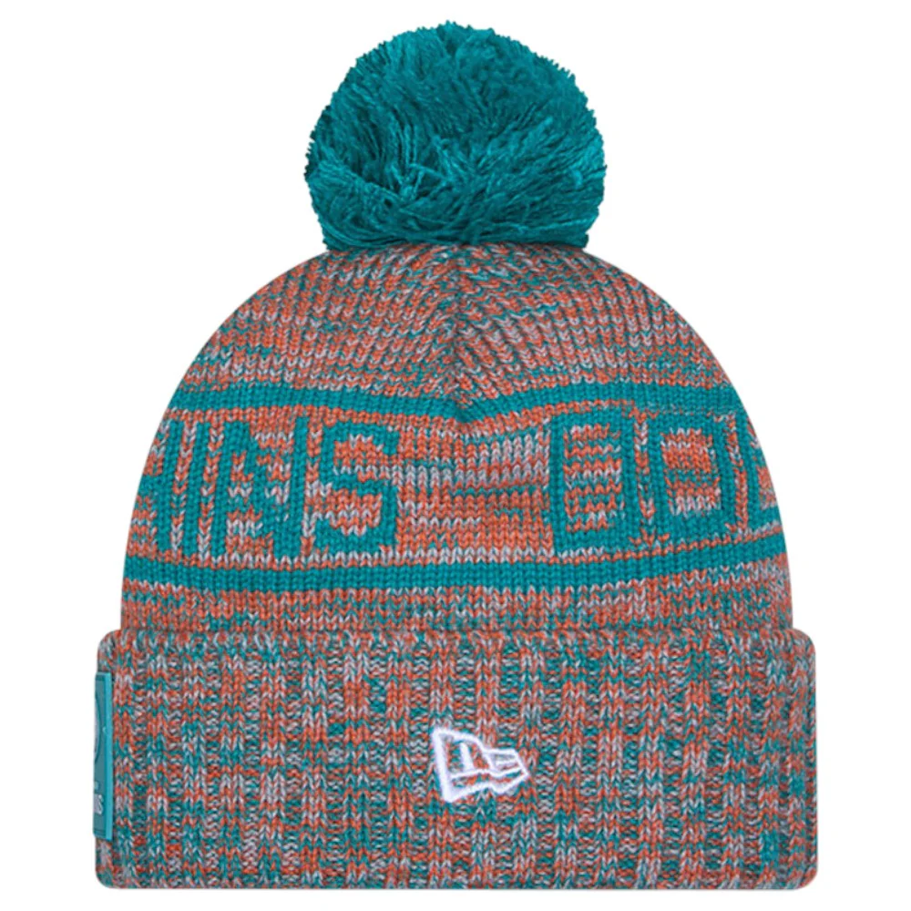 New Era NFL 2025 Dolphins Sideline Bobble Hat - Image 3