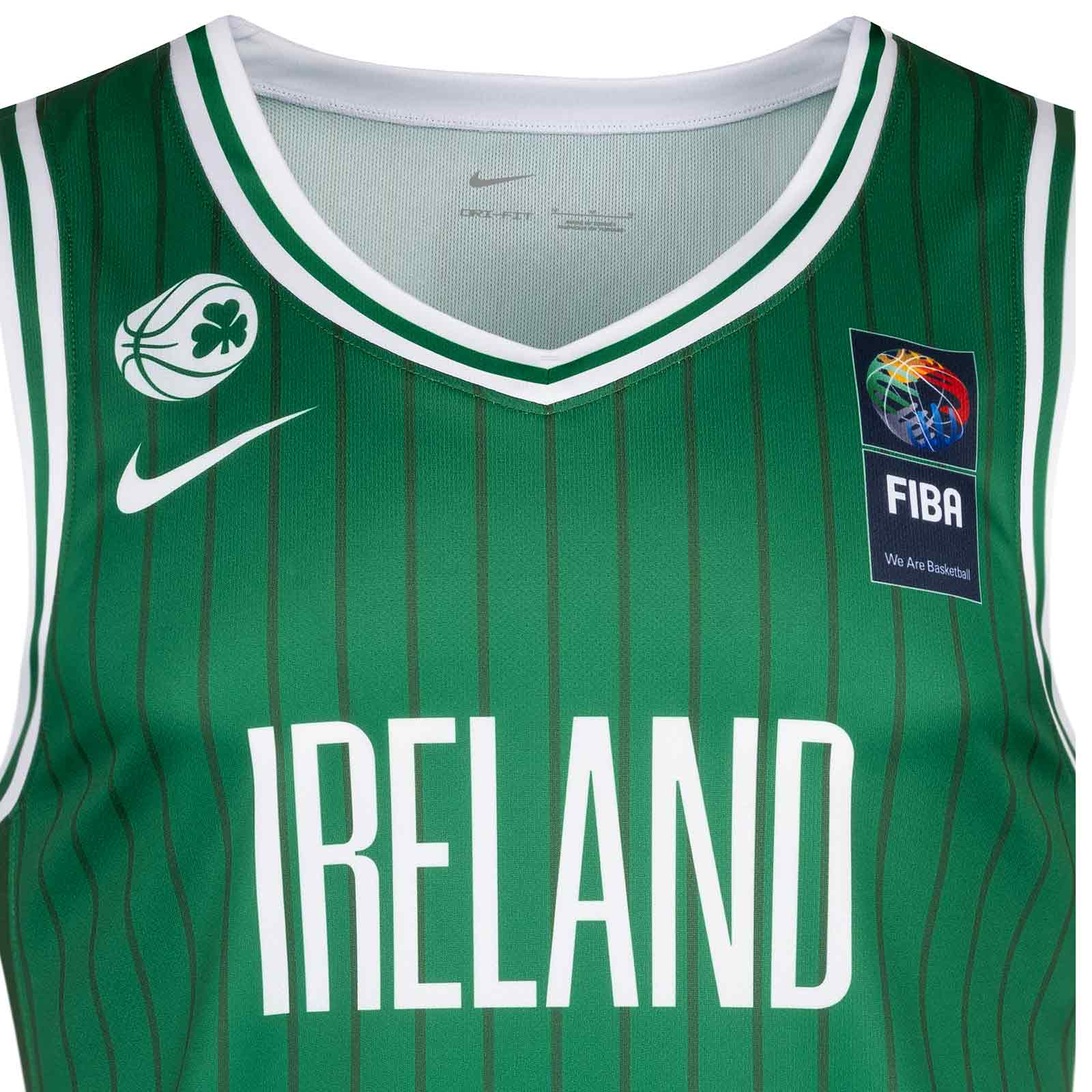 Nike Basketball Ireland 2026 Kids Sleeveless Home Jersey - Image 3