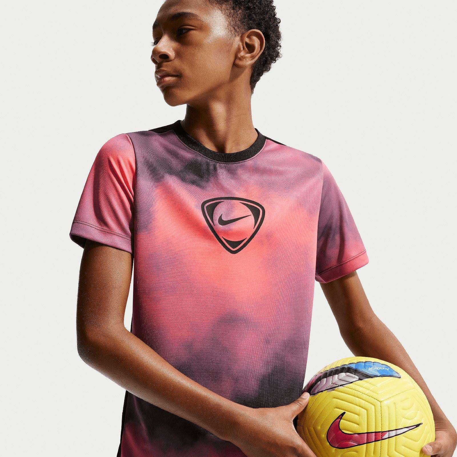 Nike Academy+ Kids Dri-FIT Short-Sleeve Soccer Top - Image 3