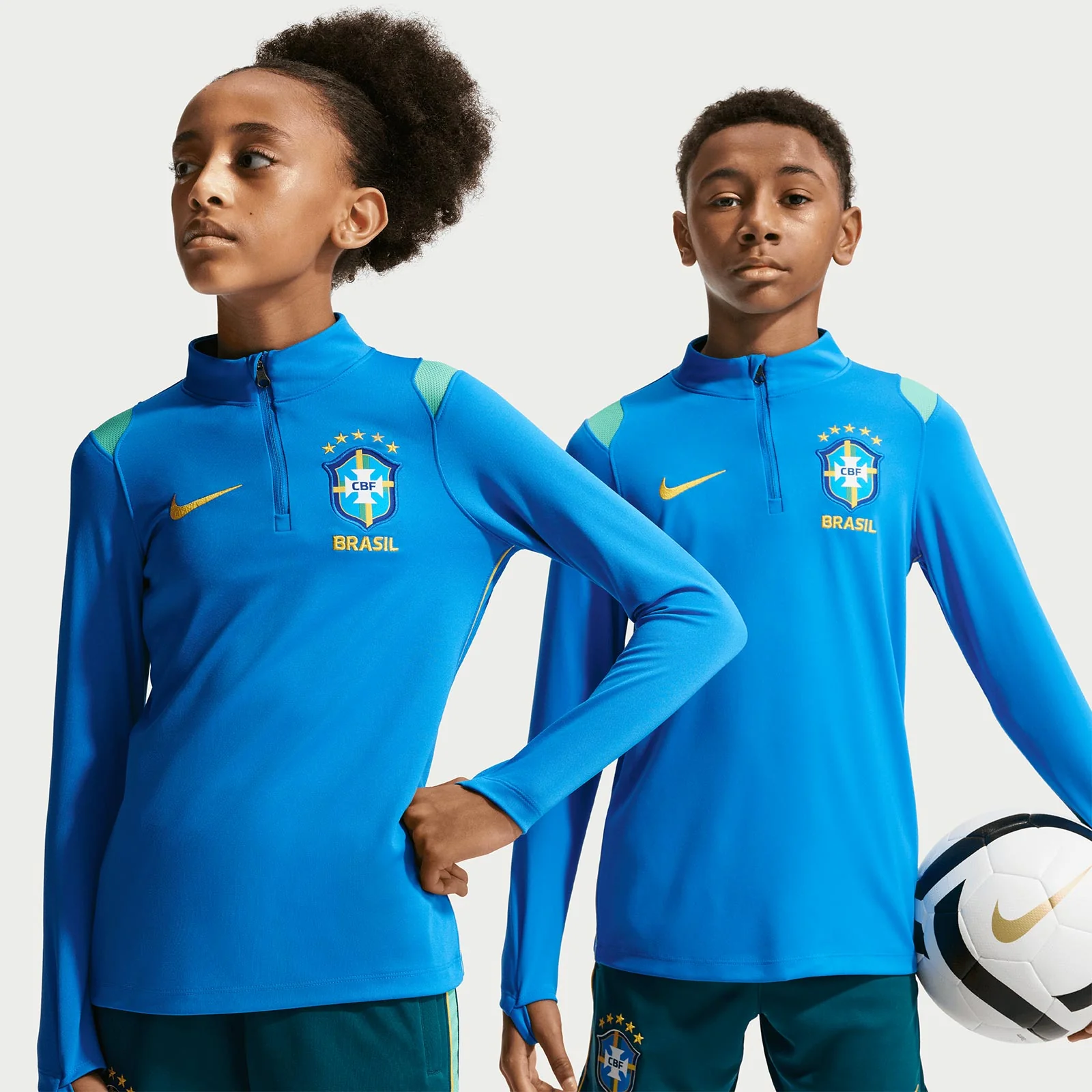 Nike Kids Brazil World Cup 2026 Academy Pro Dri-FIT Soccer Short-Sleeve Knit Top - Image 5