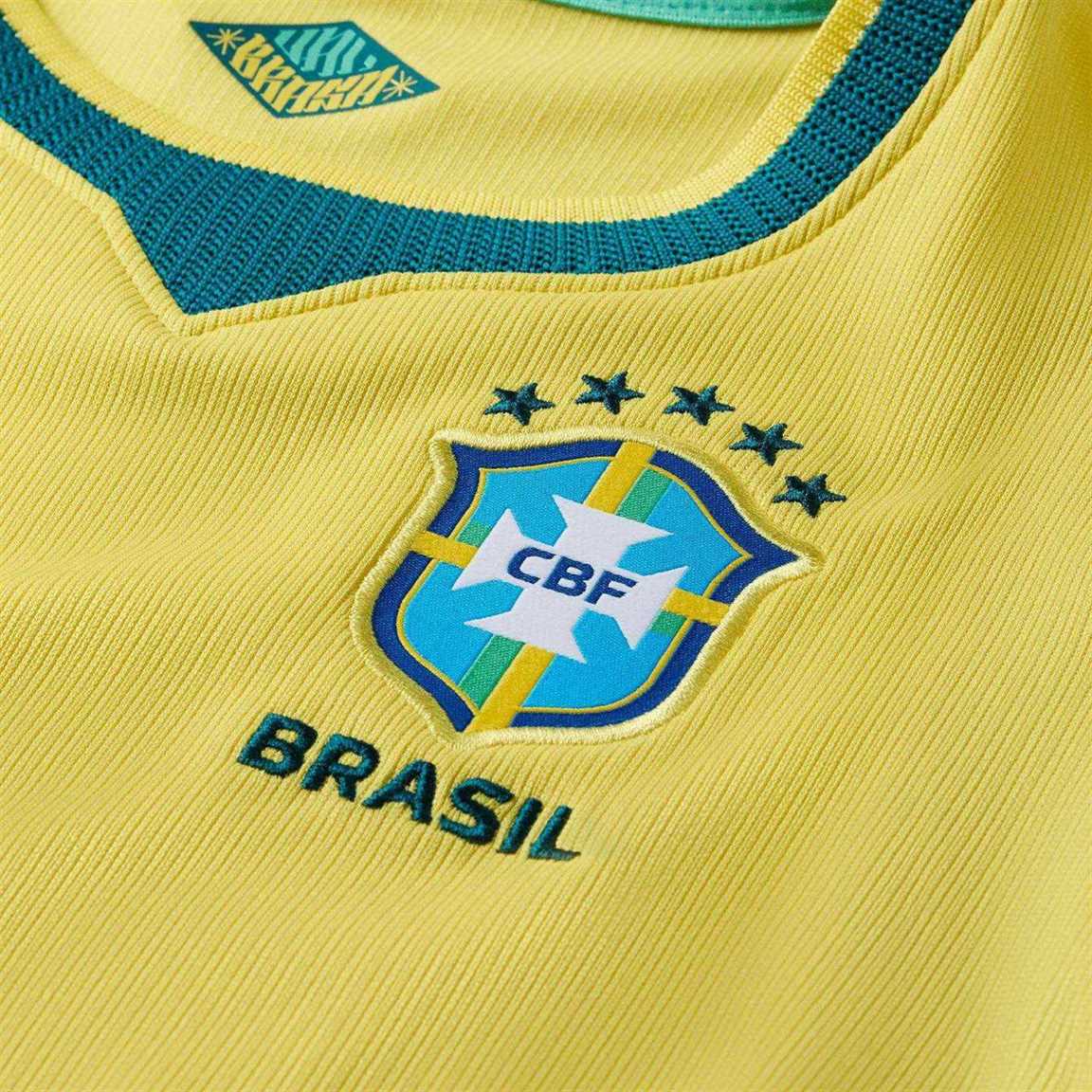 Nike Kids Brazil World Cup 2026 Stadium Home Soccer Replica 3-Piece Kit - Image 6