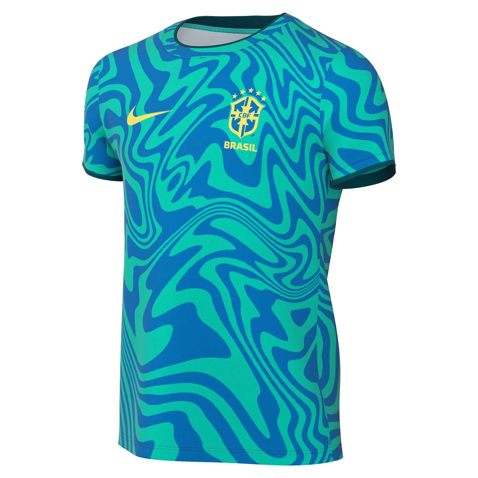 Nike Kids Brazil World Cup 2026 Dri-FIT Soccer Pre-Match Short-Sleeve Top