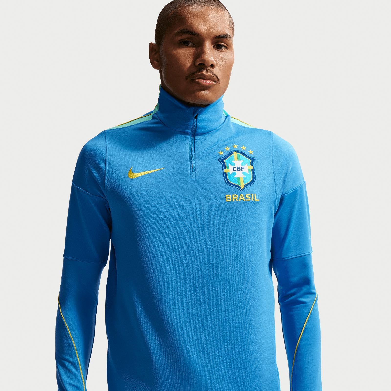 Nike Mens Brazil World Cup 2026 Strike Dri-FIT Soccer Drill Top - Image 3