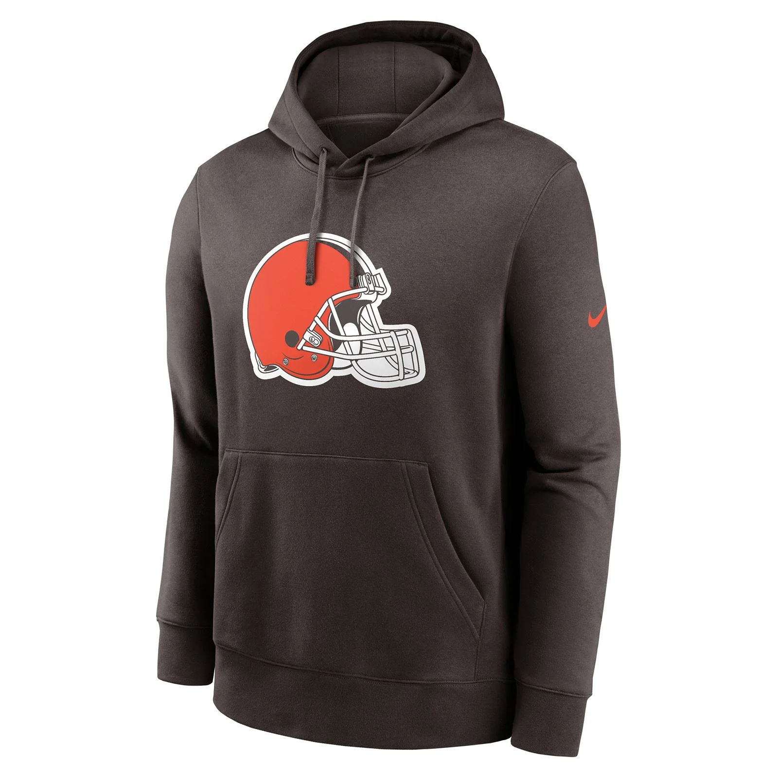 Nike Browns NFL Club Logo Hoodie - Brown