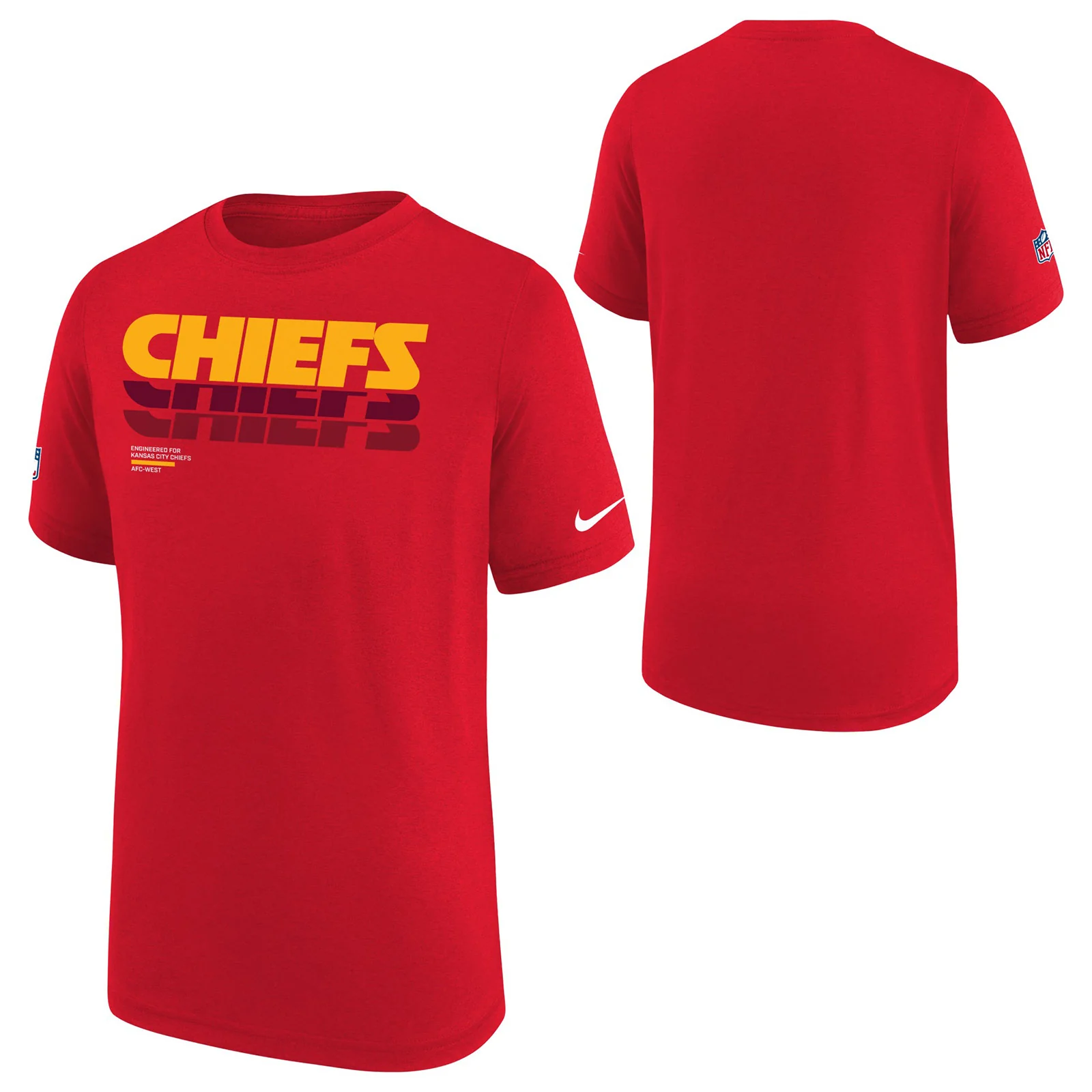 Nike Chiefs Legends Kids T-Shirt - Red - Image 3