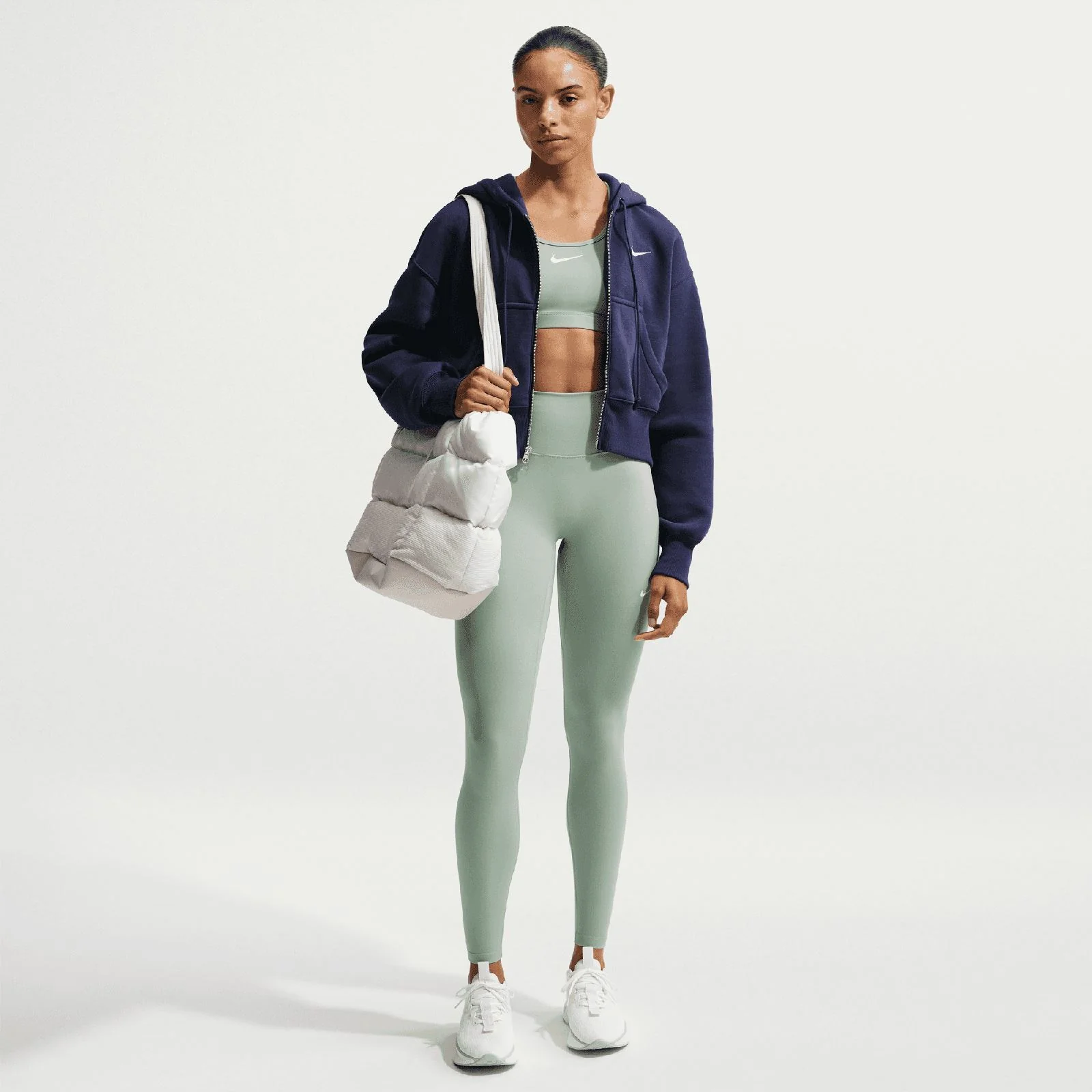 Nike One Seamless Front Womens High-Waisted Full-Length Leggings - Image 6