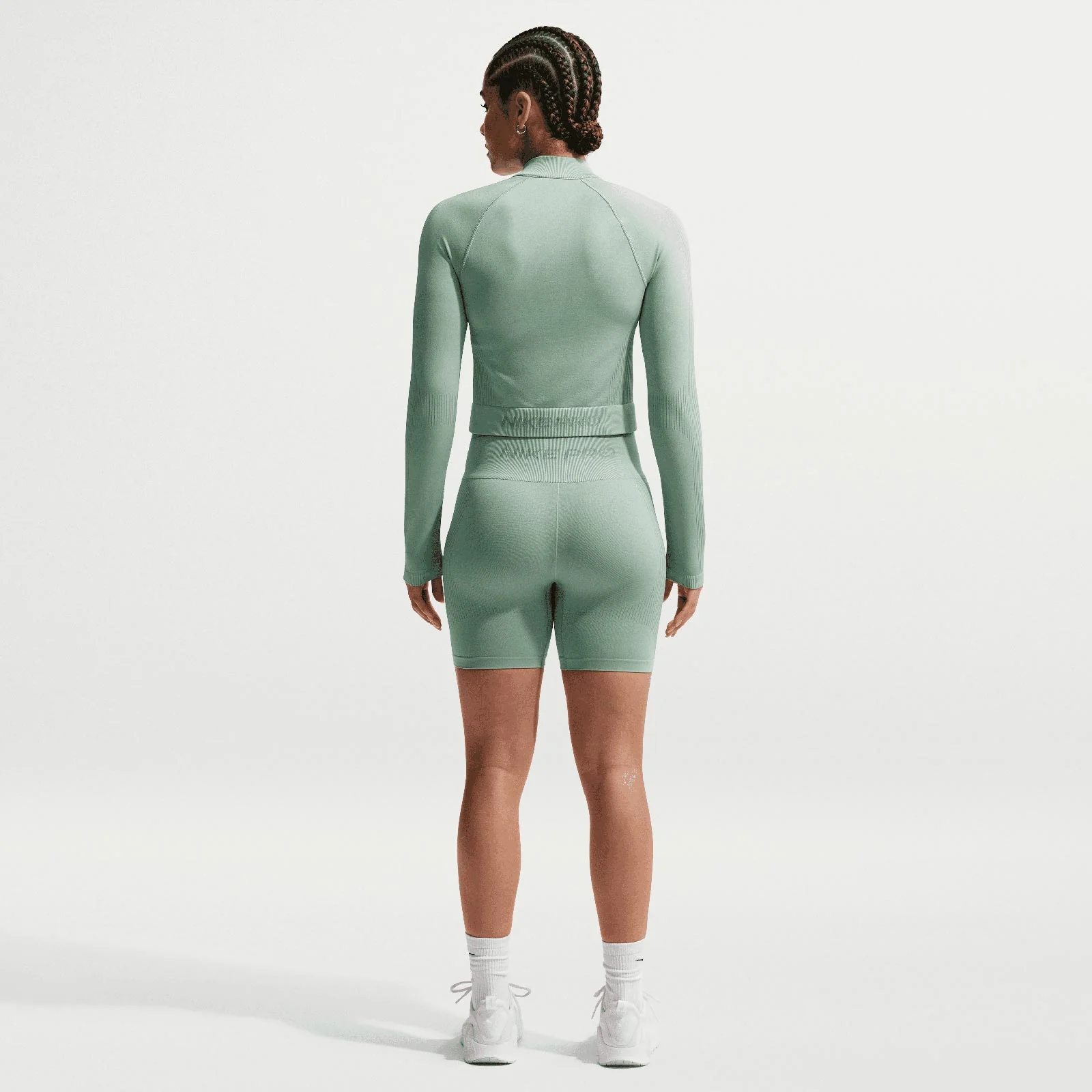 Nike Pro Seamless Womens Dri-FIT High-Waisted 5" Biker Shorts - Image 7