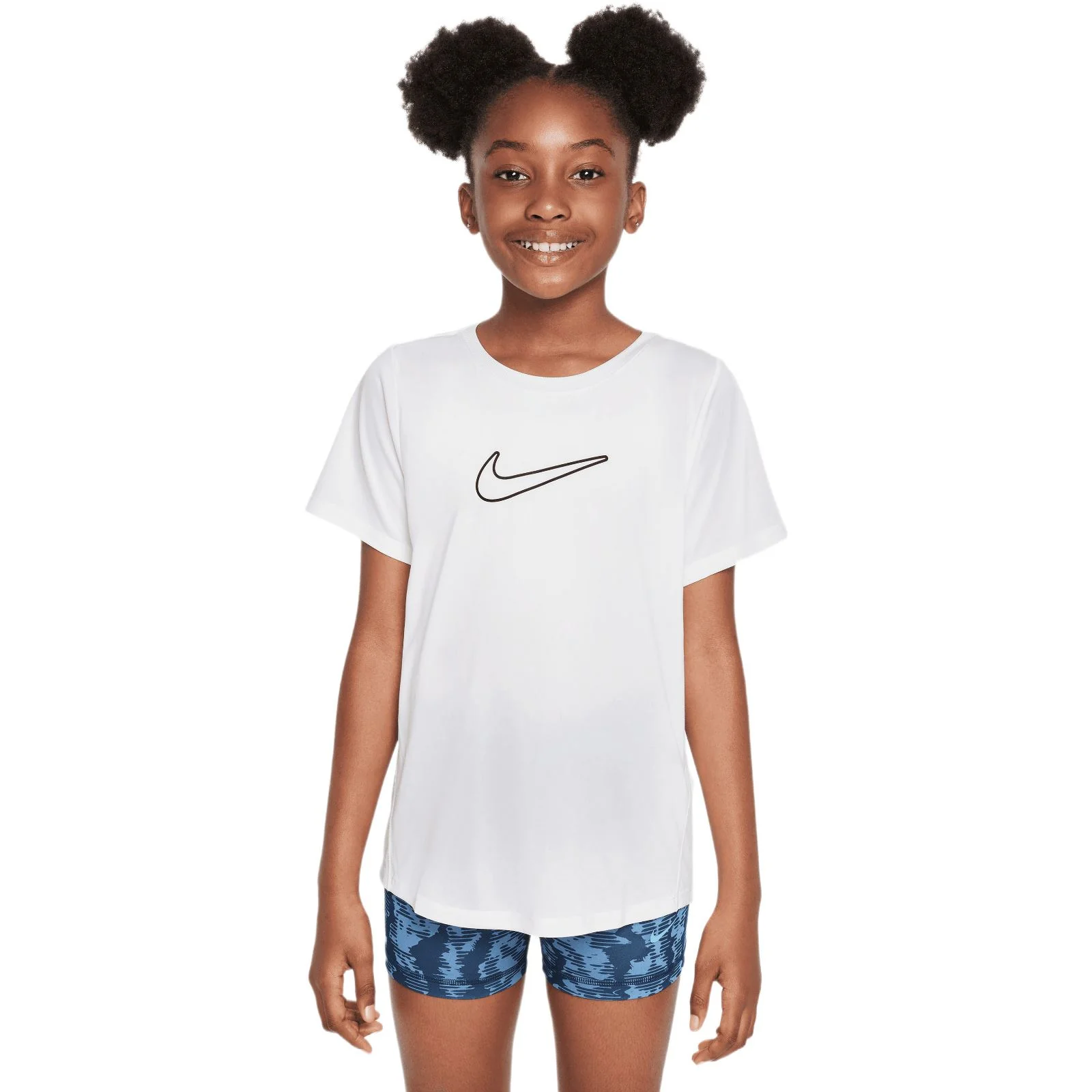 Nike One Fitted Kids Dri-FIT Short-Sleeve Top
