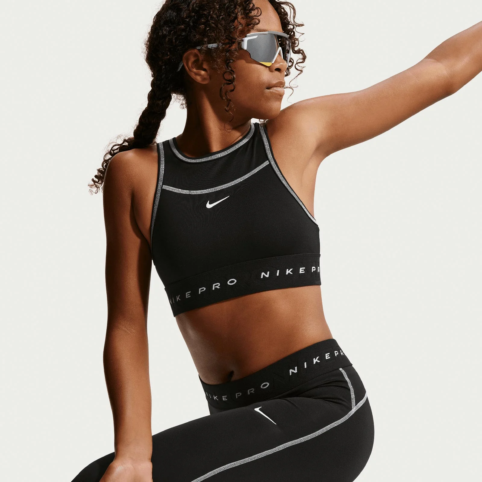 Nike Pro Swoosh Girls Sports Bra Sport Pack - Image 3