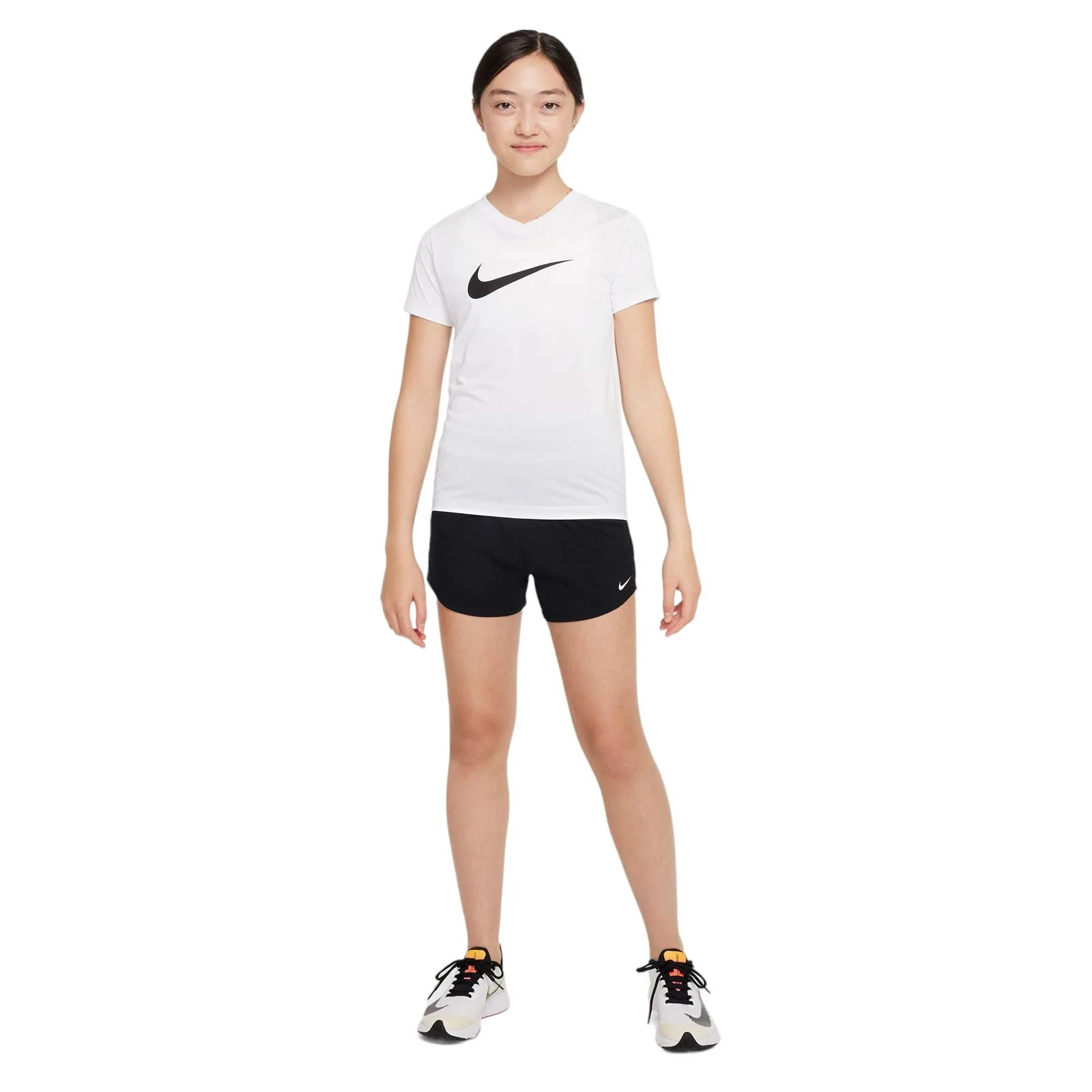 Nike One Kids Dri-FIT High-Waisted Woven Training Shorts - Image 6