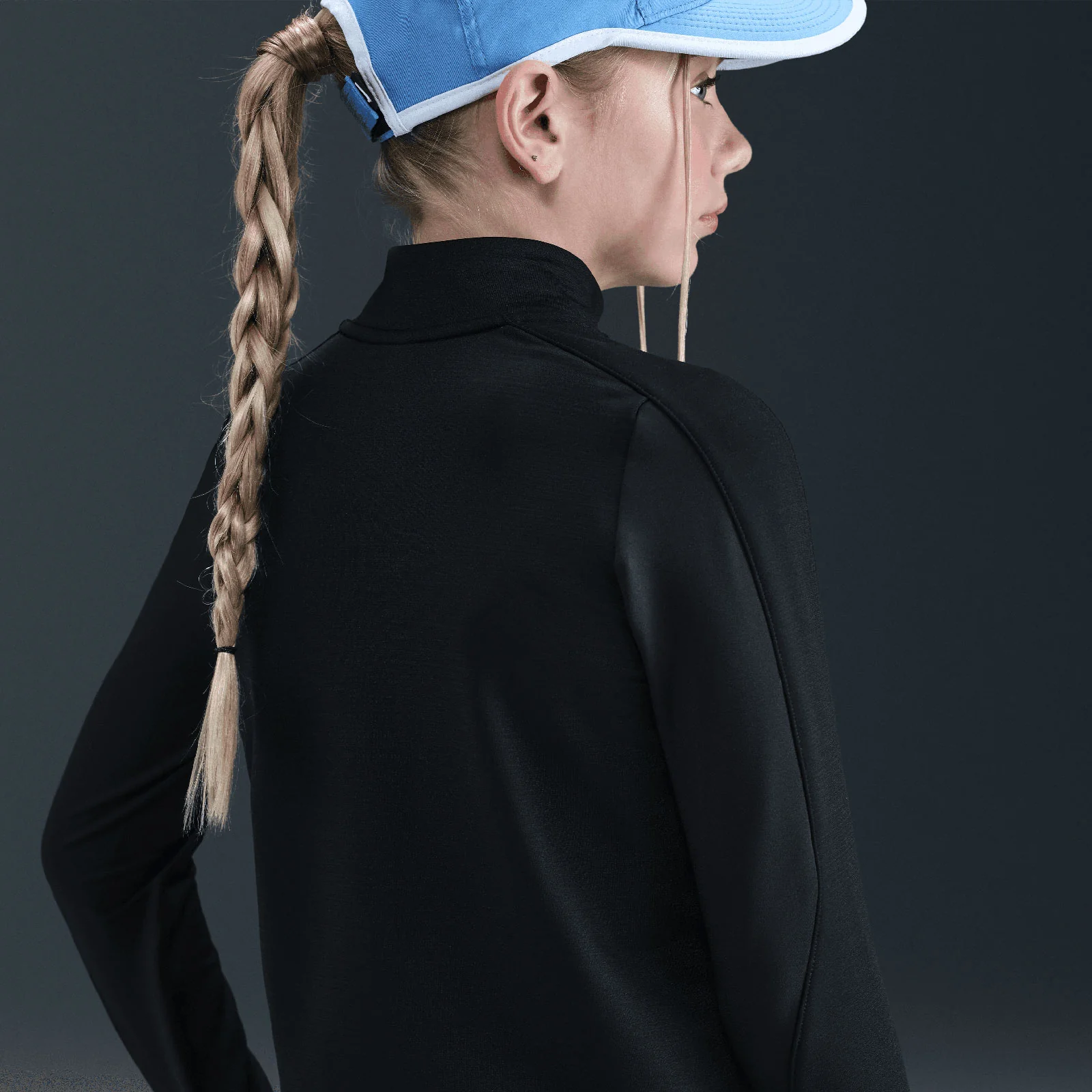 Nike Pro Kids (Girls) Therma-FIT Half-Zip Long-Sleeve Top - Image 4