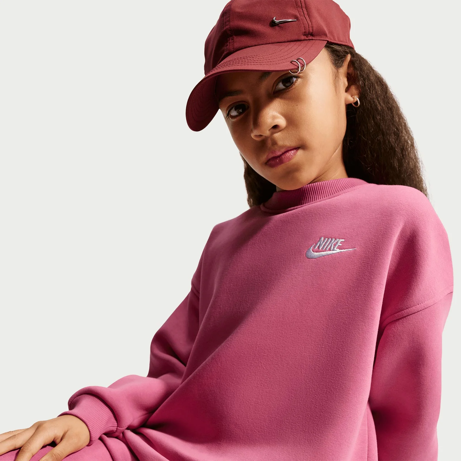 Nike Sportswear Club Fleece Kids Oversized Sweatshirt - Image 5