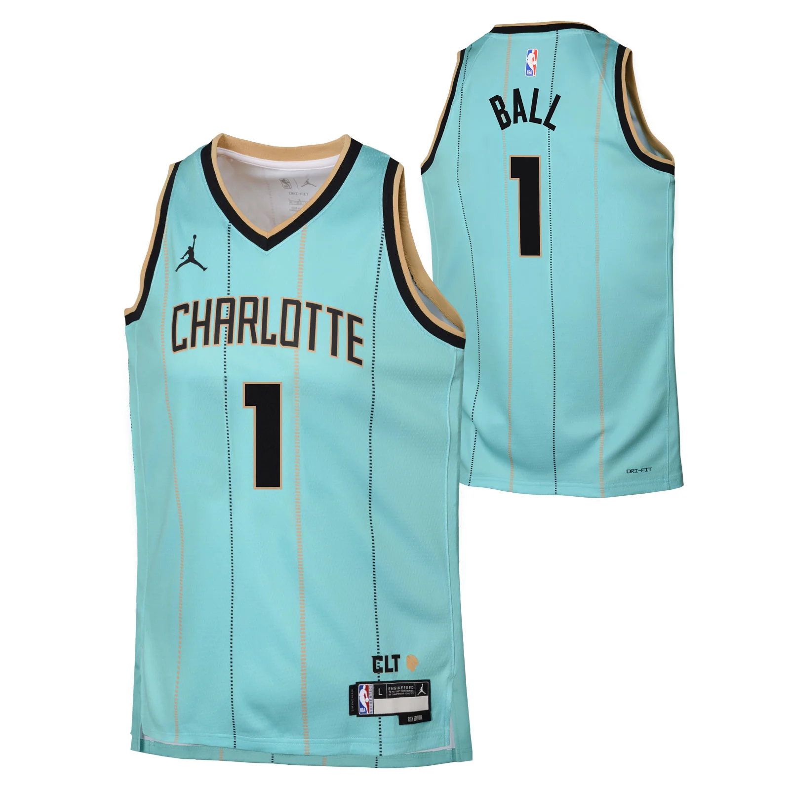 Nike Hornets Ball 1 Kids Jersey - Image 3