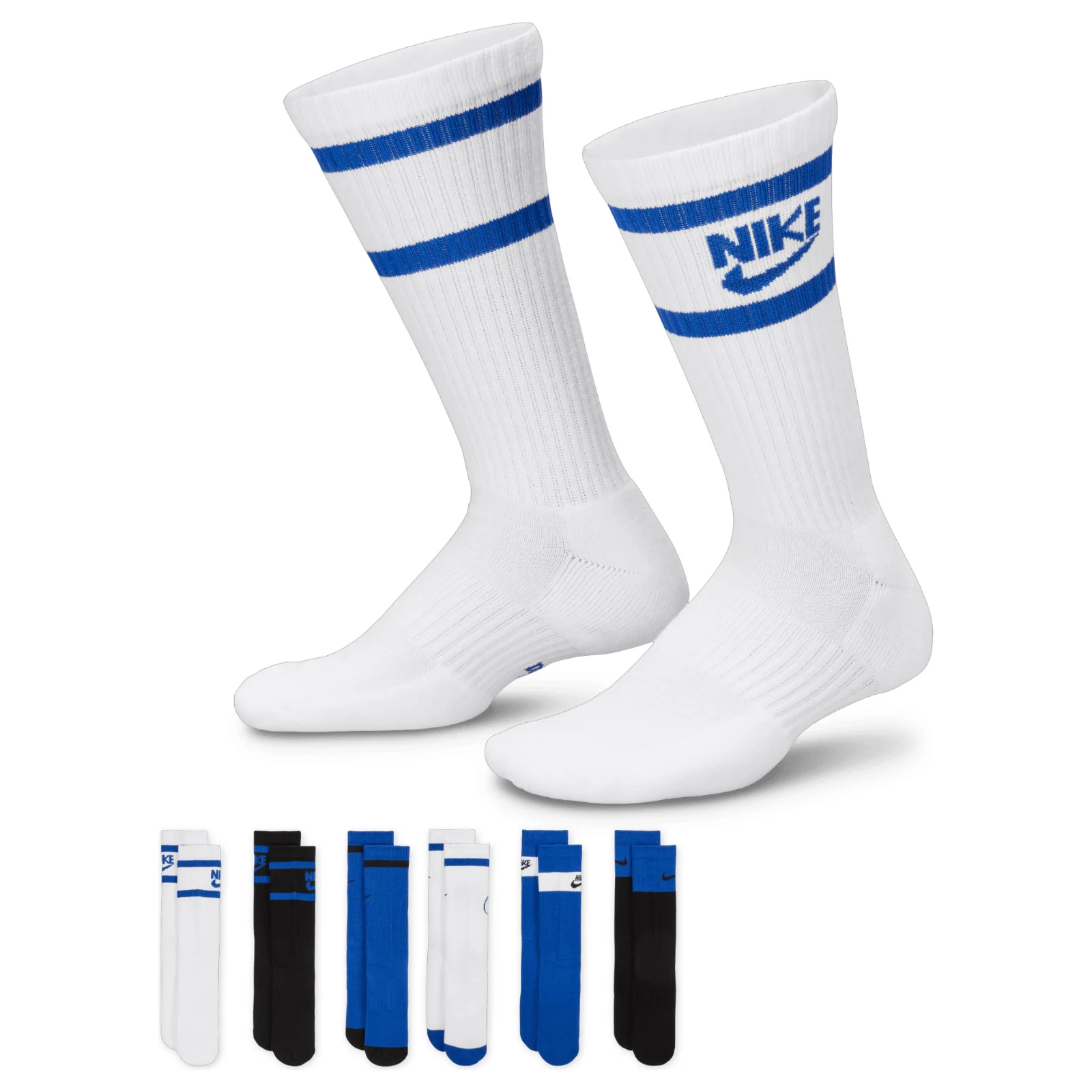 Nike Everyday Kids Cushioned Crew Socks (6 Pairs) - Image 2