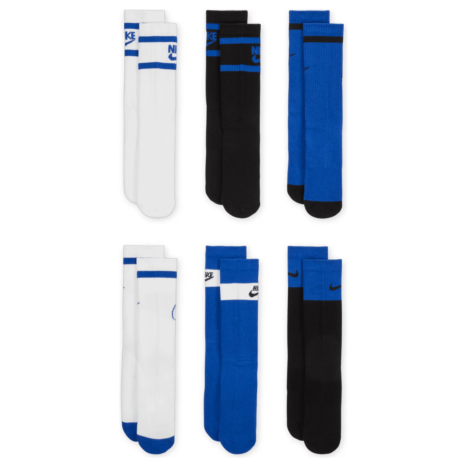 Nike Everyday Kids Cushioned Crew Socks (6 Pairs) - Image 3