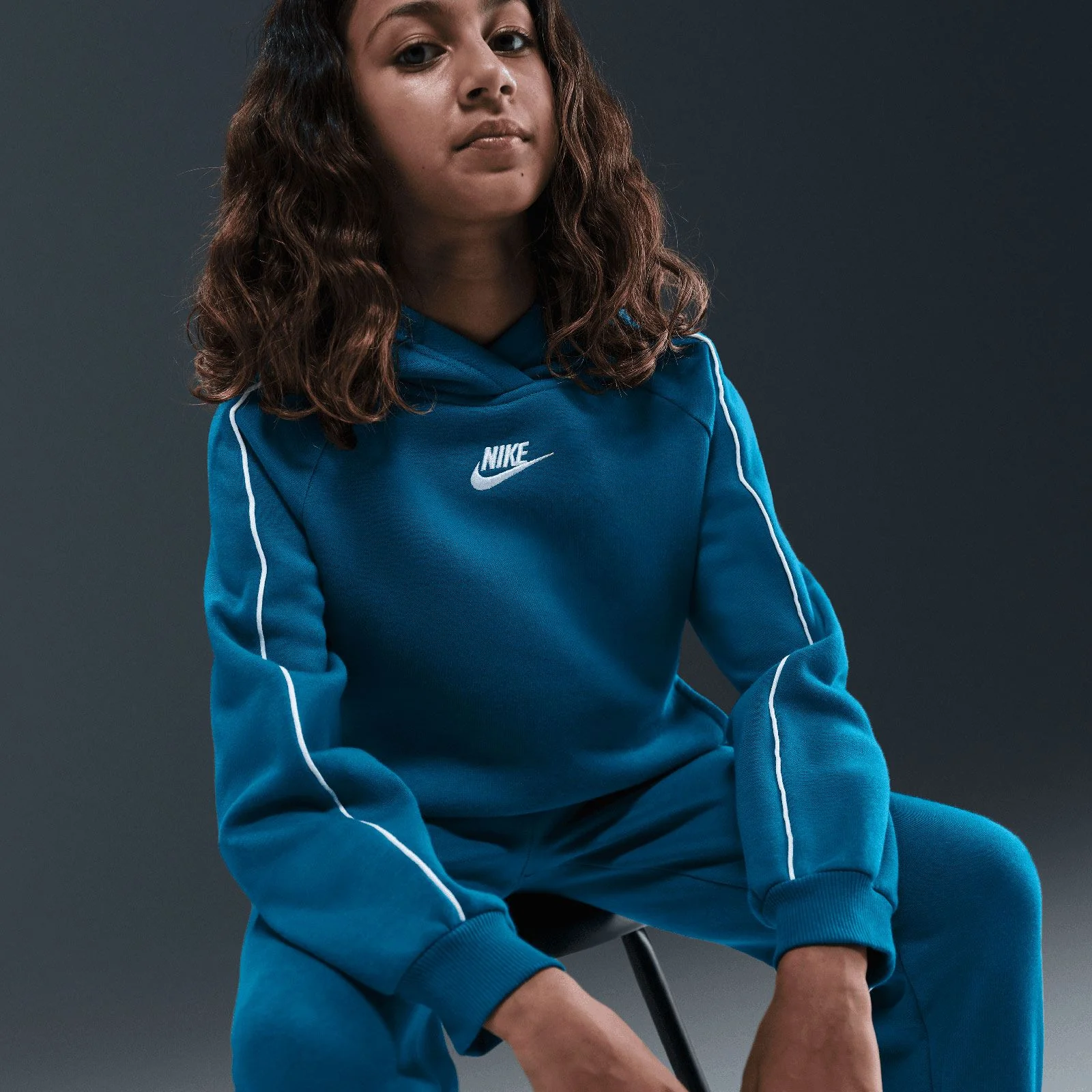 Nike Sportswear Club Fleece Kids Hooded Tracksuit - Image 4