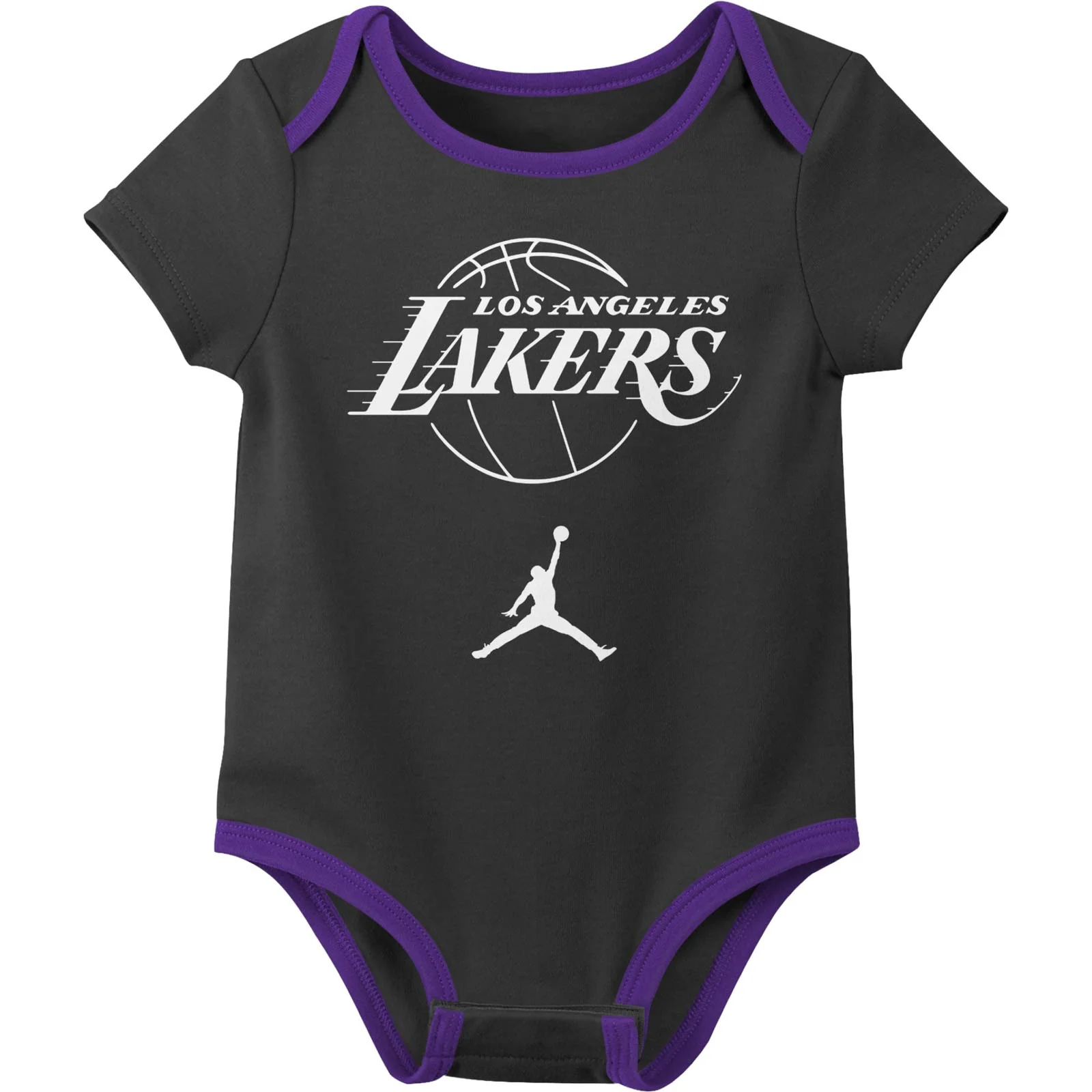 Nike Lakers Infant Kids NBA Bodysuit - 3 Pack - Image 2