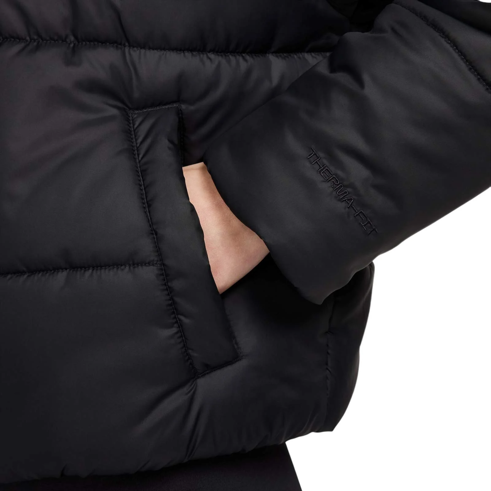 Nike Sportswear Classic Puffer Womens Therma-FIT Loose Hooded Jacket - Image 6