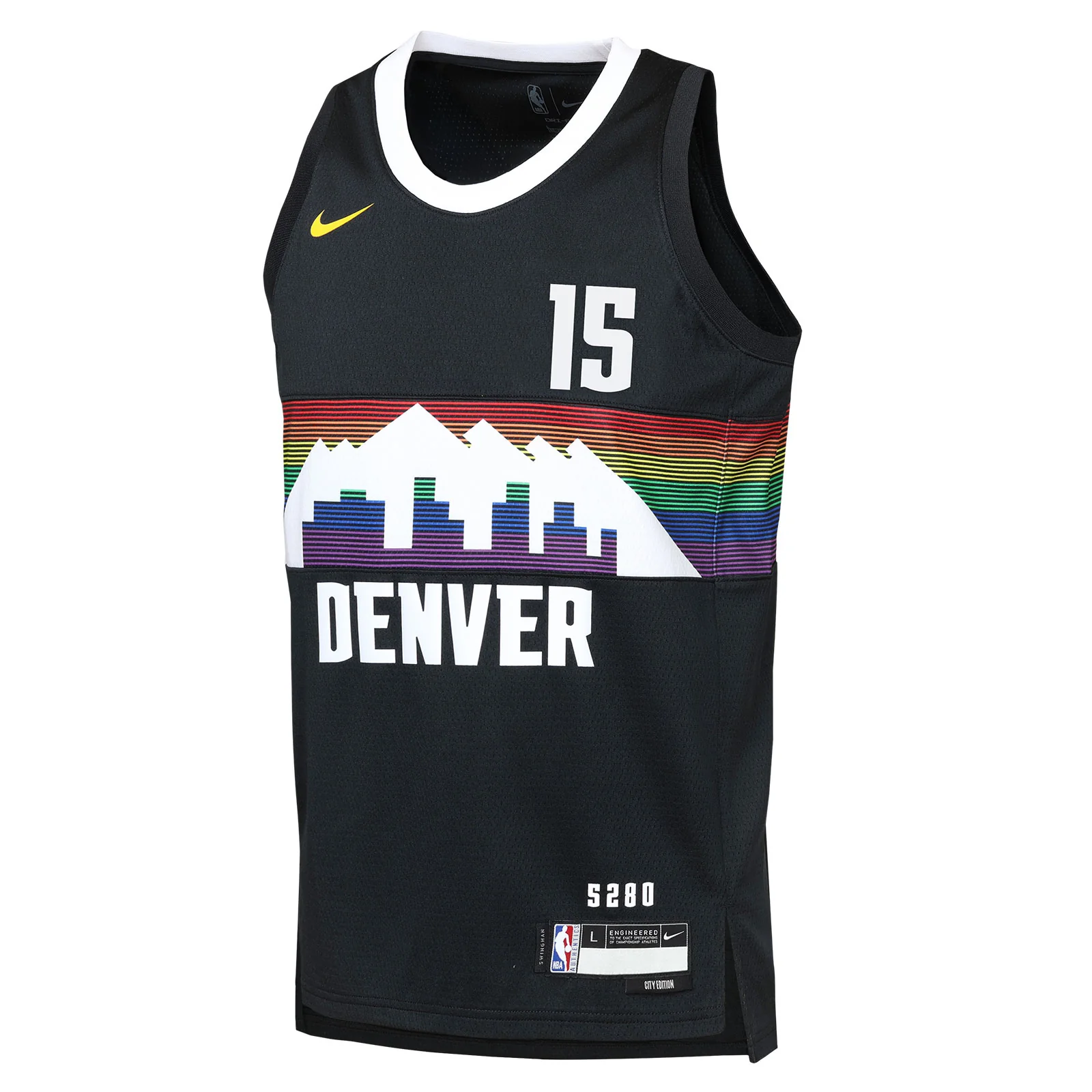 Nike Nuggets Jokic 15 Kids Swingman Jersey
