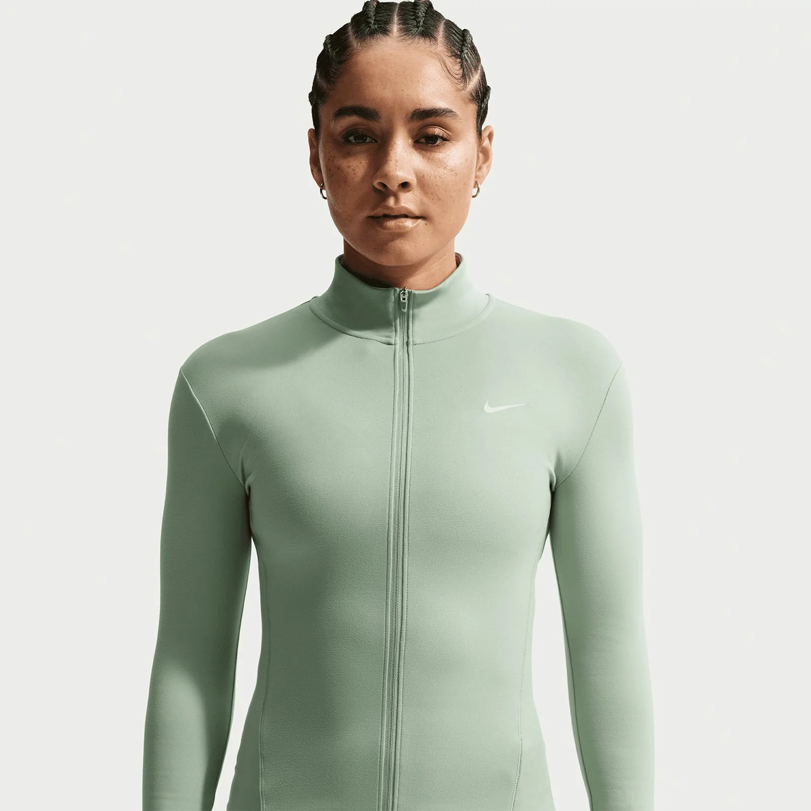Nike One Fitted Womens Dri-FIT Full-Zip Jacket - Image 3