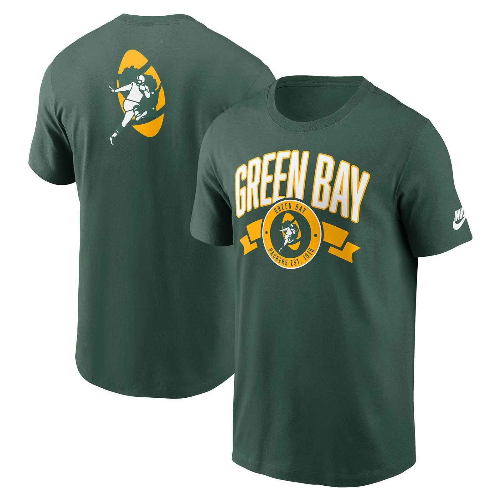 Nike Packers Rewind Essential Cotton T-Shirt - Green - Image 3