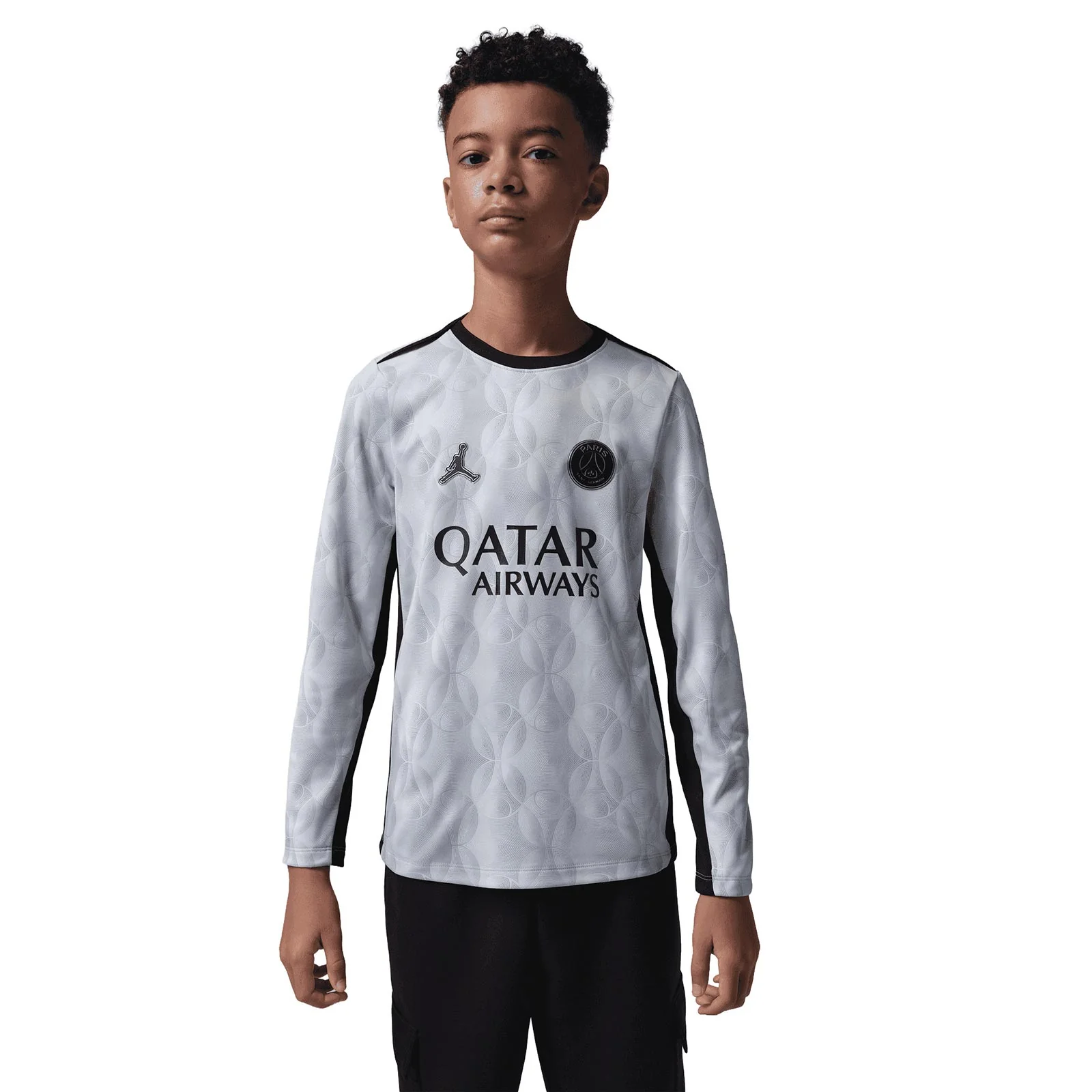 Nike Jordan Paris Saint-Germain Strike Night Edition Kids Dri-FIT Soccer Long-Sleeve Knit Top