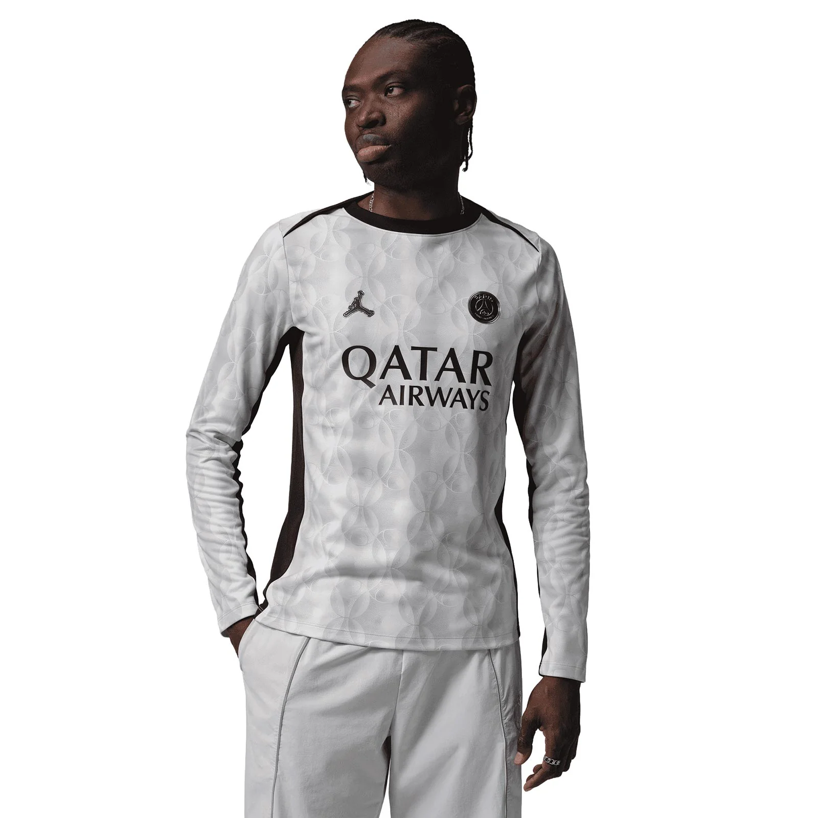 Nike Jordan Paris Saint-Germain Academy Pro Night Edition Mens Dri-FIT Soccer Long-Sleeve Pre-Match Top